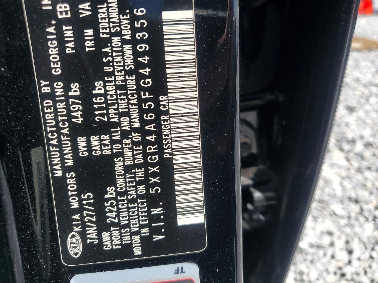 2015 Kia Optima Sx Черный vin: 5XXGR4A65FG449356