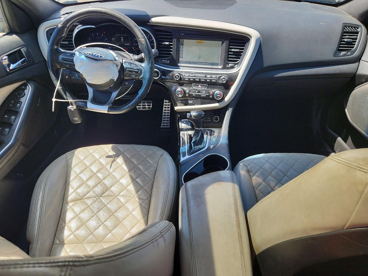2015 Kia Optima Sx White vin: 5XXGR4A65FG455030