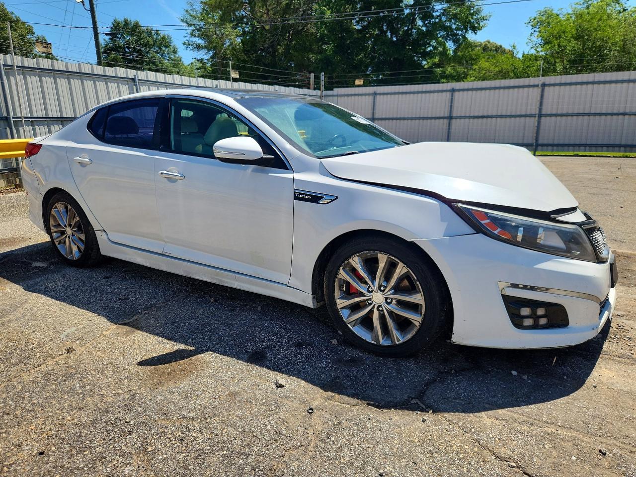 2015 Kia Optima Sx White vin: 5XXGR4A65FG455030