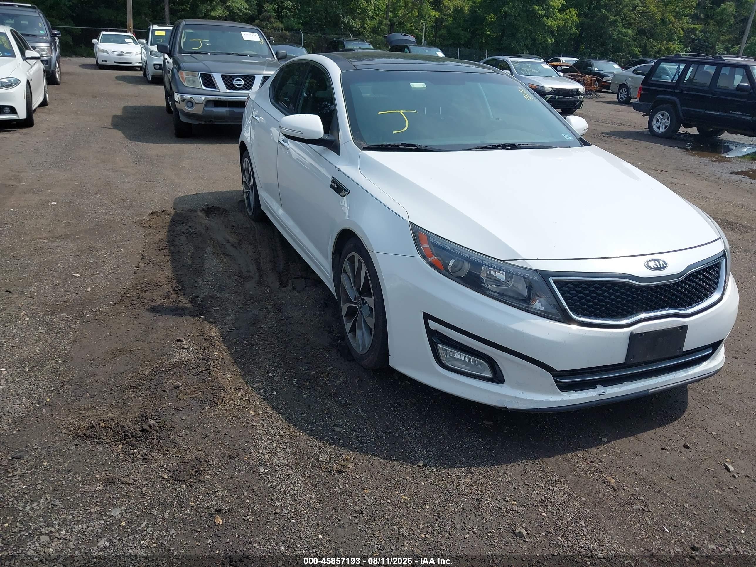 2015 Kia Optima Sx Turbo Белый vin: 5XXGR4A65FG470790