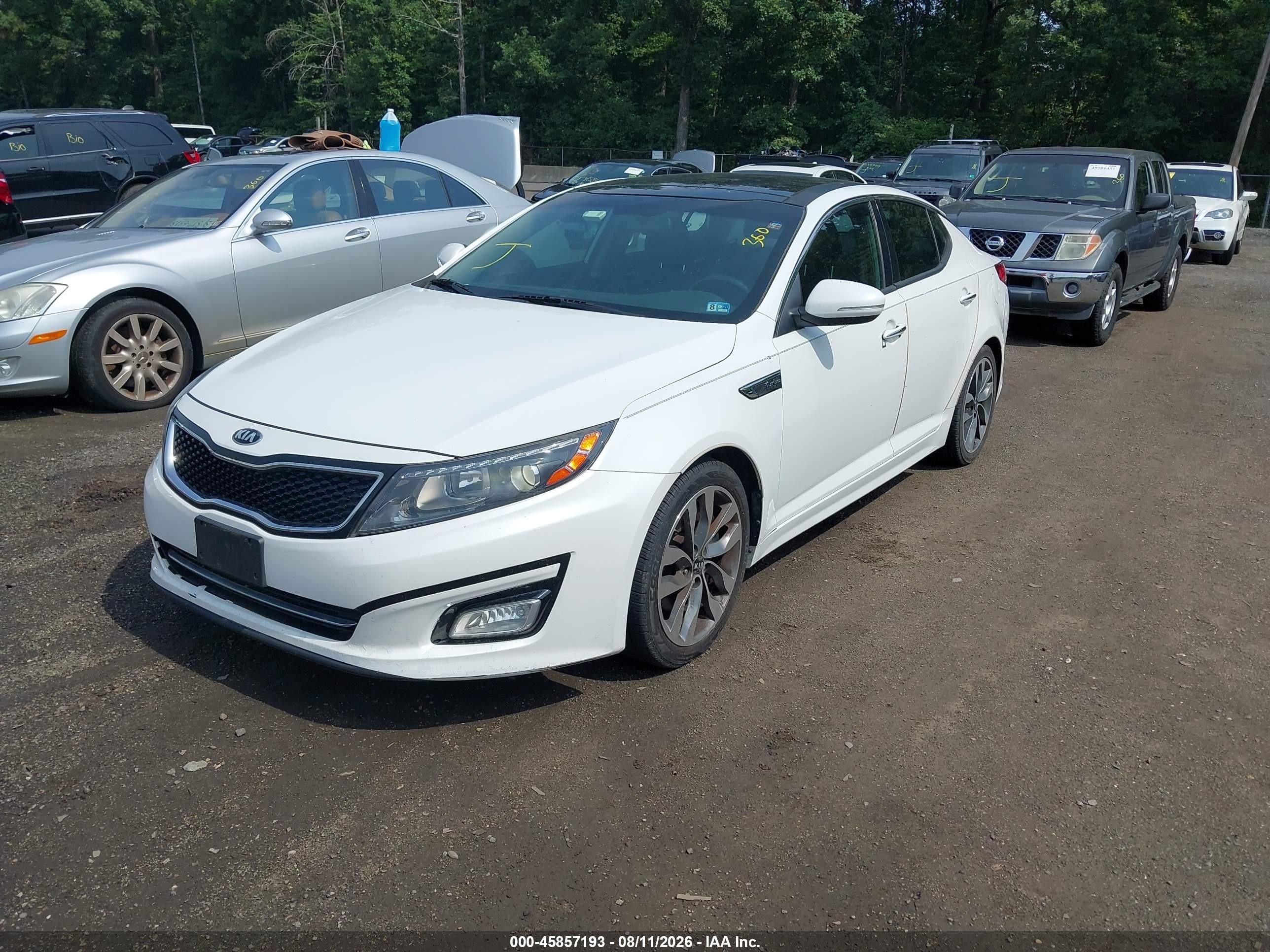 2015 Kia Optima Sx Turbo Белый vin: 5XXGR4A65FG470790