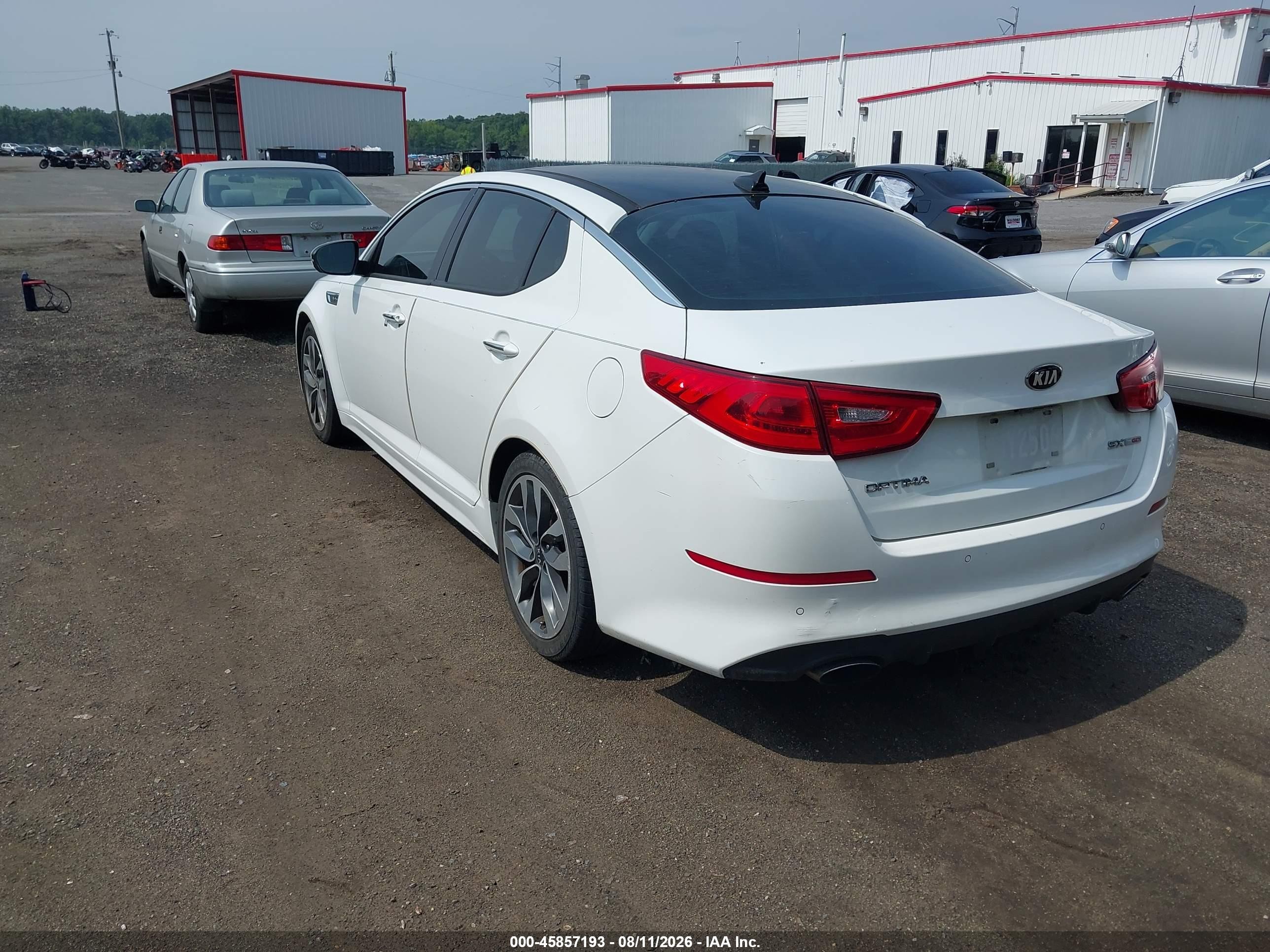 2015 Kia Optima Sx Turbo Белый vin: 5XXGR4A65FG470790
