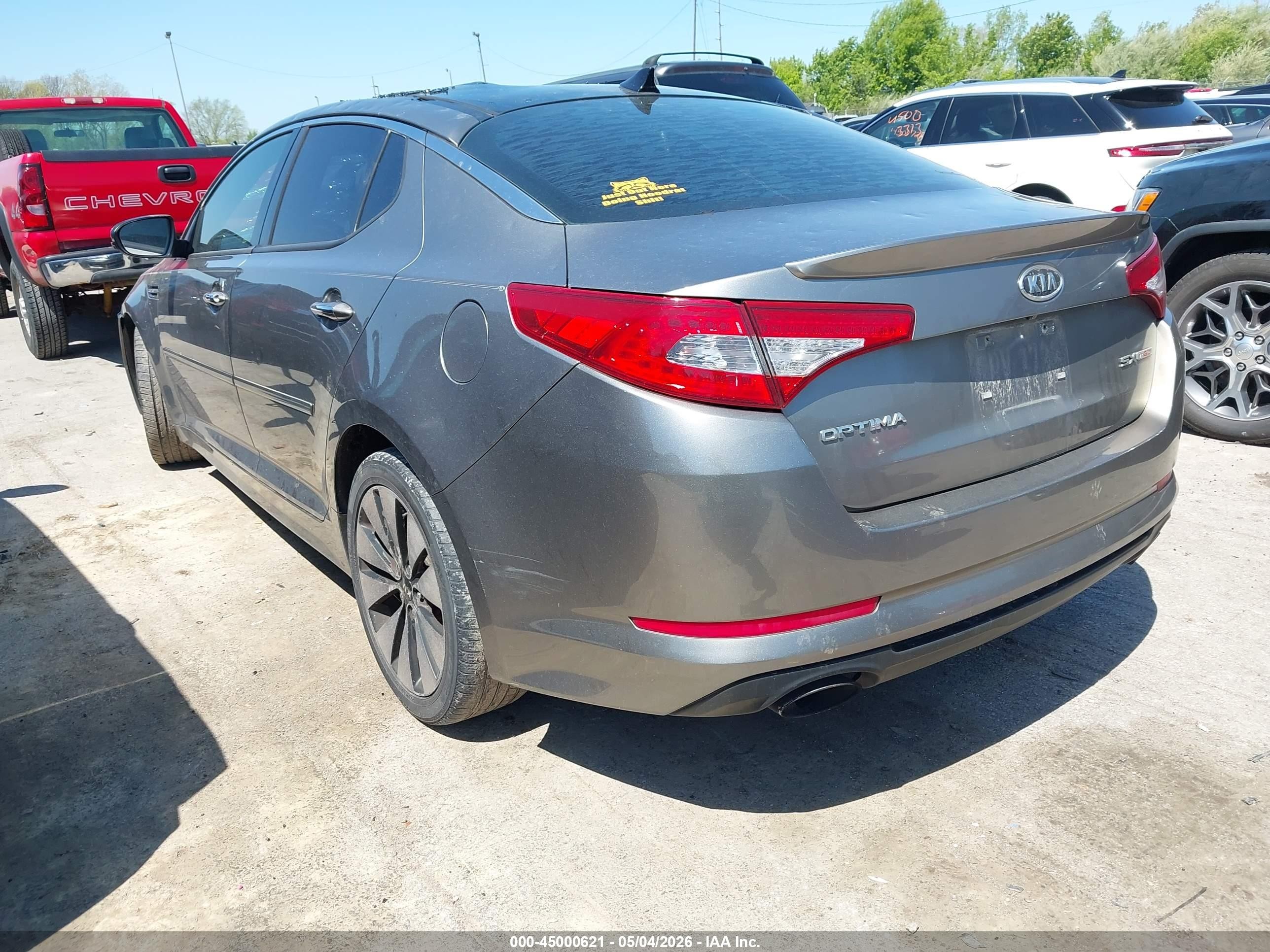 2012 Kia Optima Sx Серый vin: 5XXGR4A66CG001915