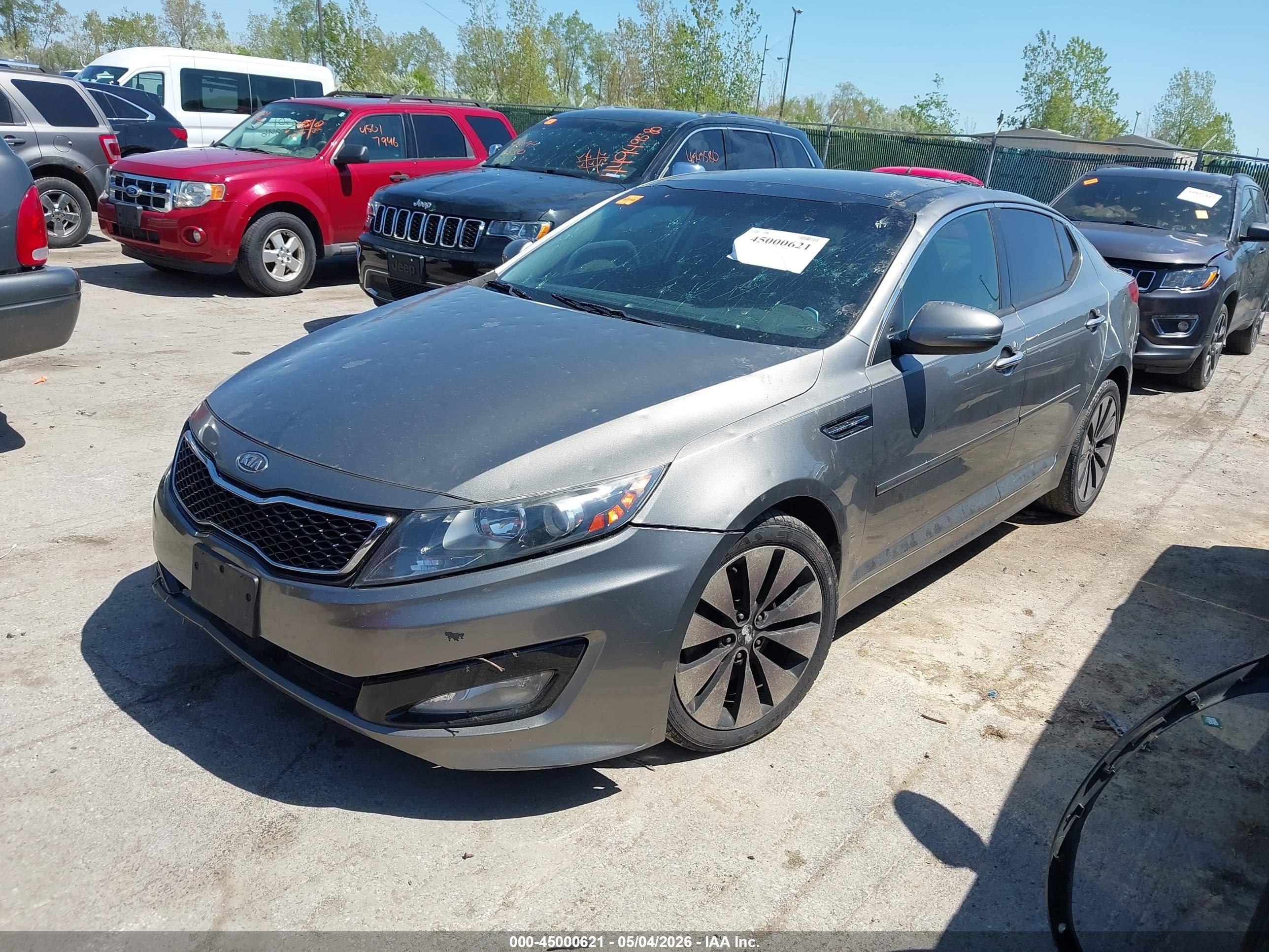 2012 Kia Optima Sx Серый vin: 5XXGR4A66CG001915