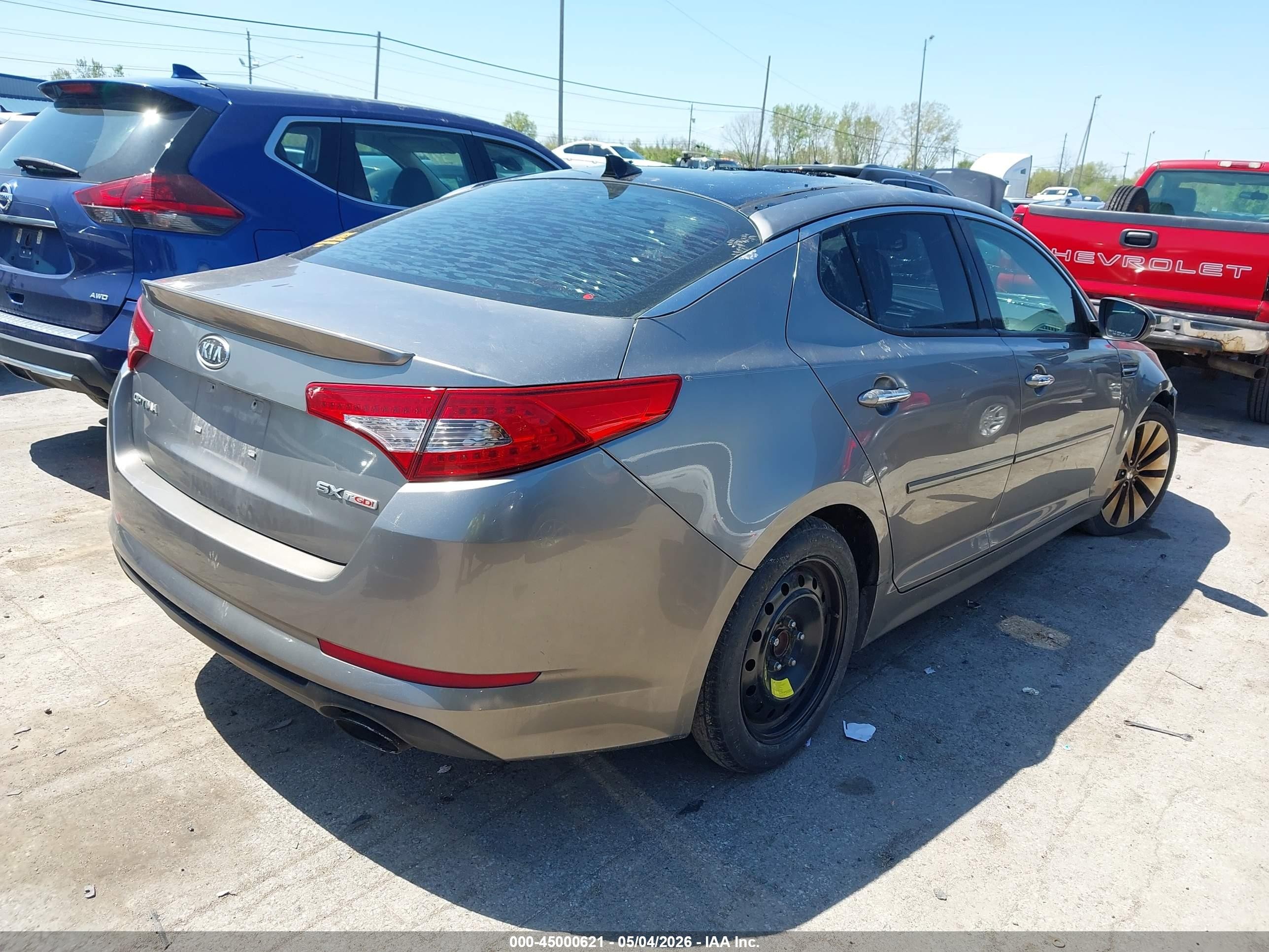 2012 Kia Optima Sx Серый vin: 5XXGR4A66CG001915