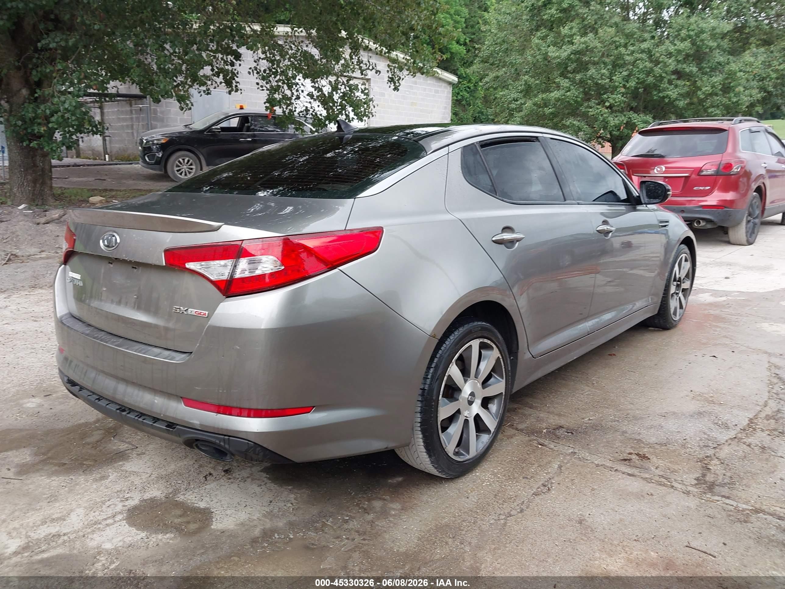 2012 Kia Optima Sx Gray vin: 5XXGR4A66CG002305
