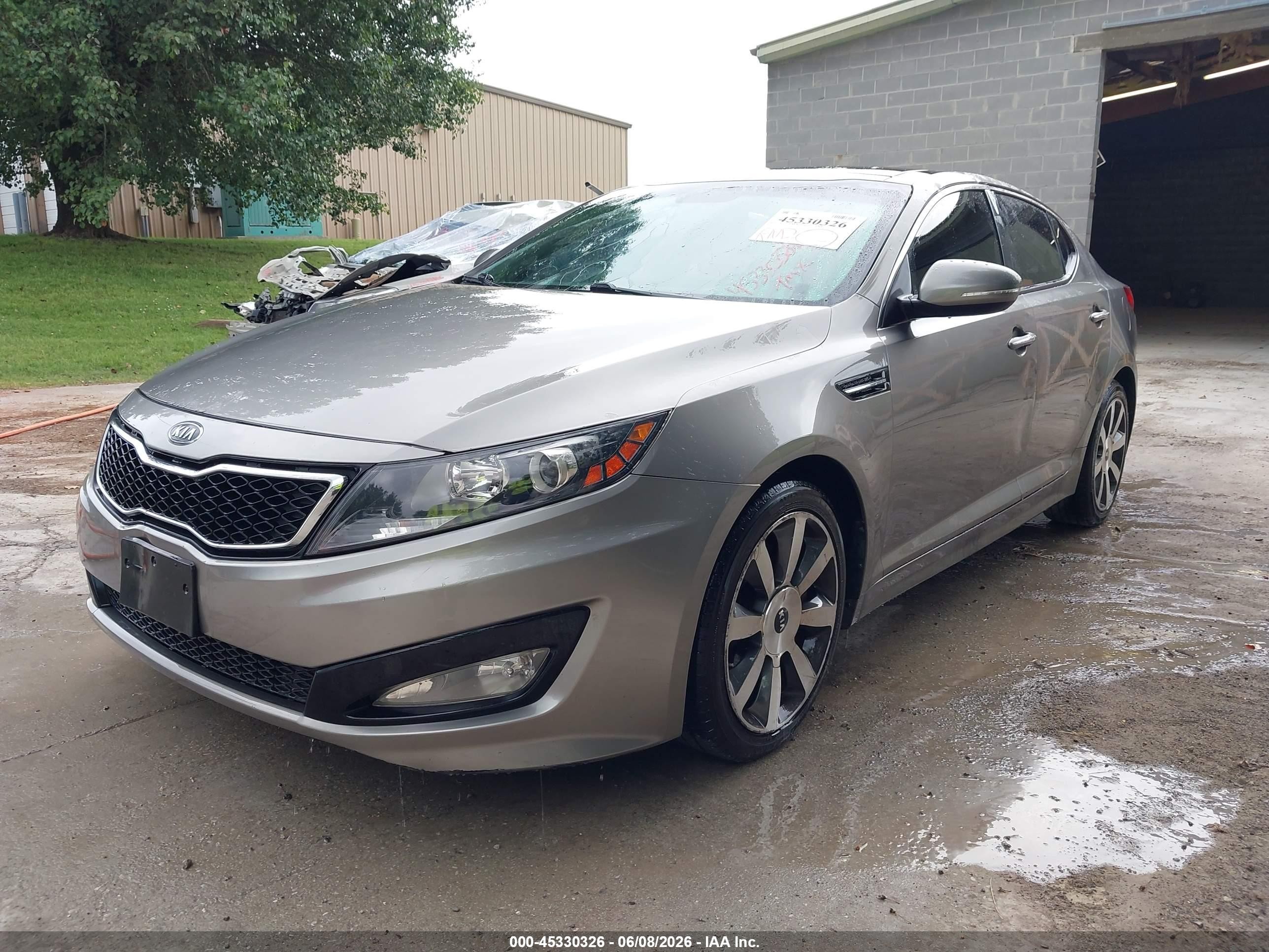 2012 Kia Optima Sx Gray vin: 5XXGR4A66CG002305