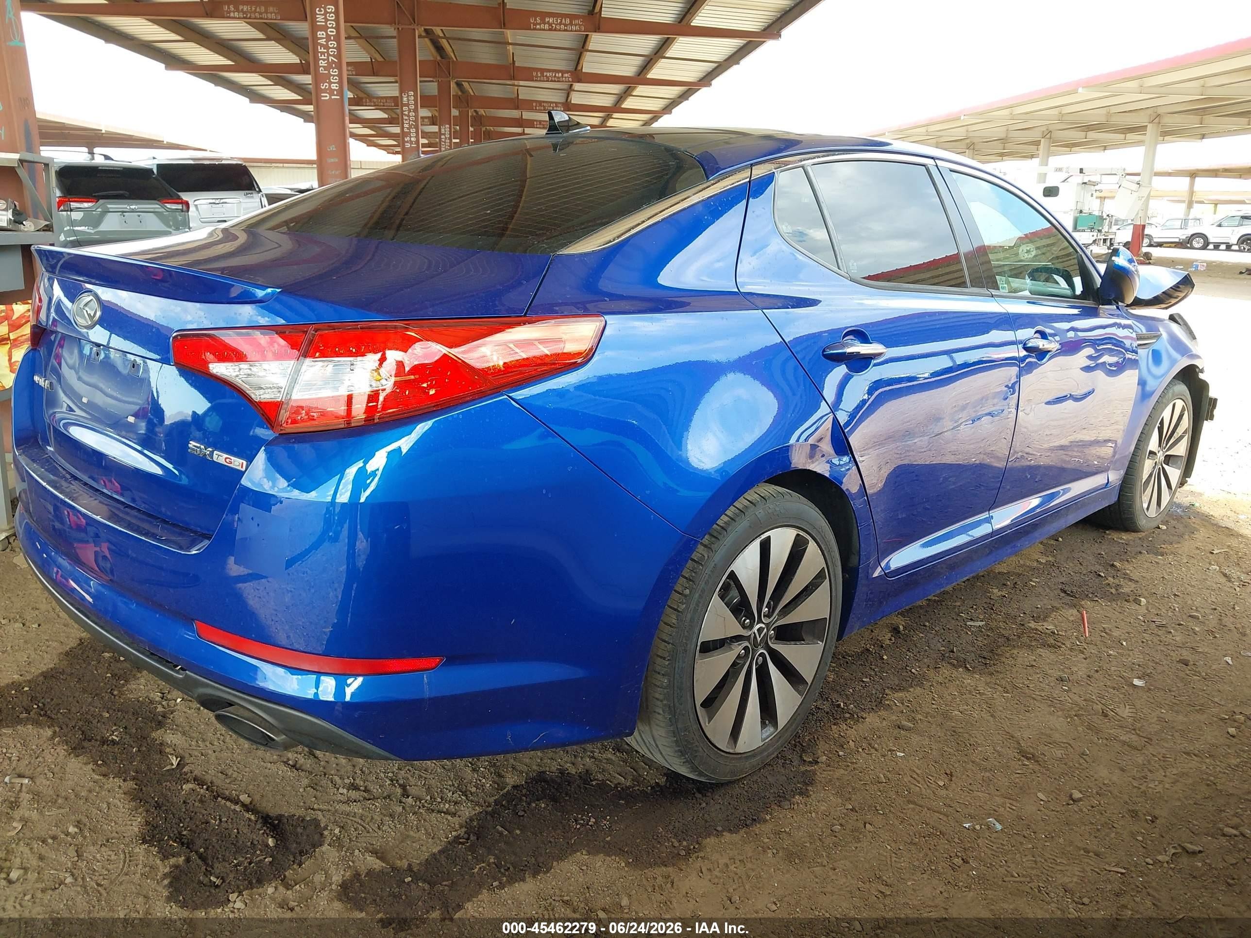 2012 Kia Optima Sx Blue vin: 5XXGR4A66CG020335