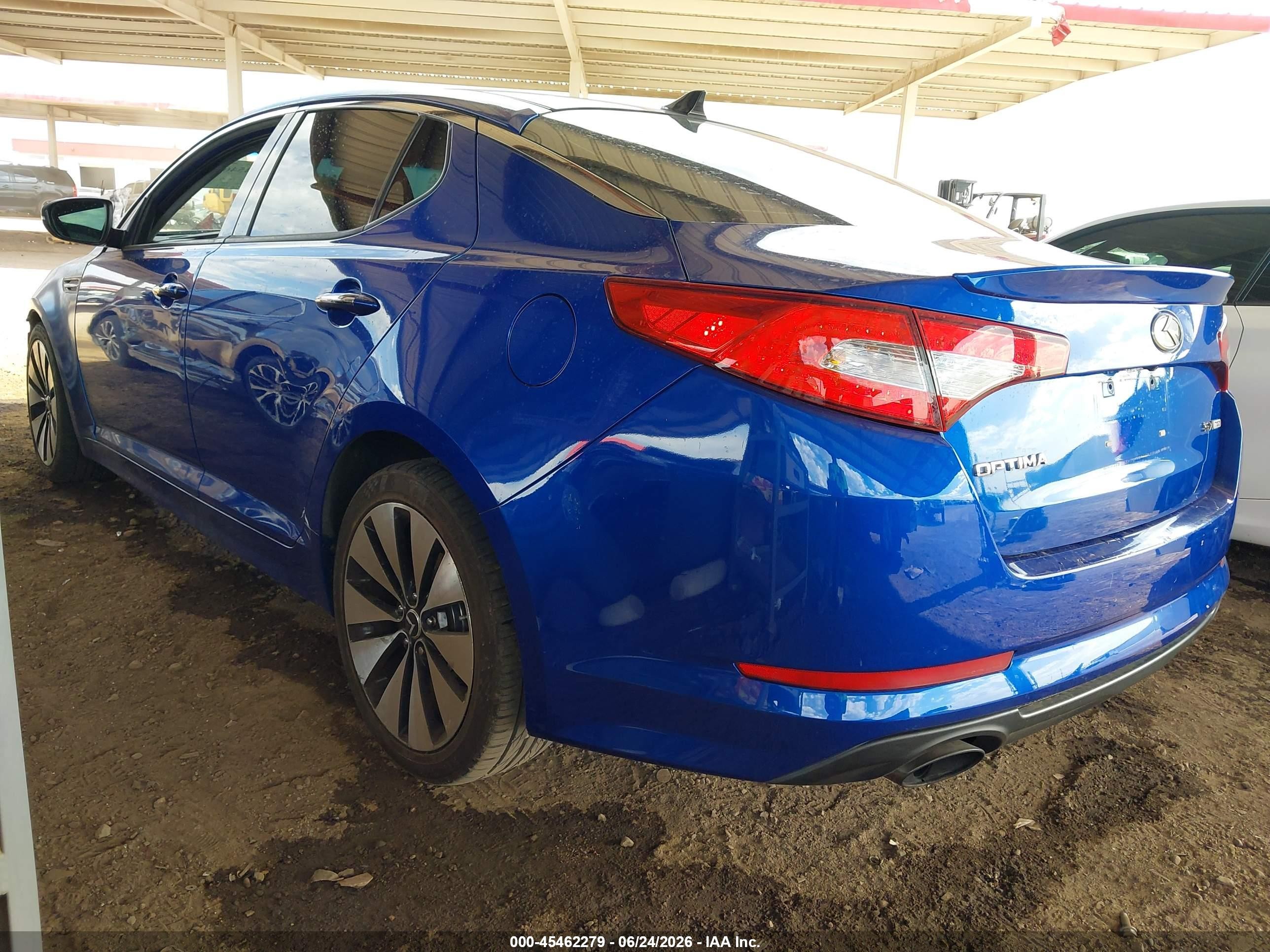 2012 Kia Optima Sx Blue vin: 5XXGR4A66CG020335