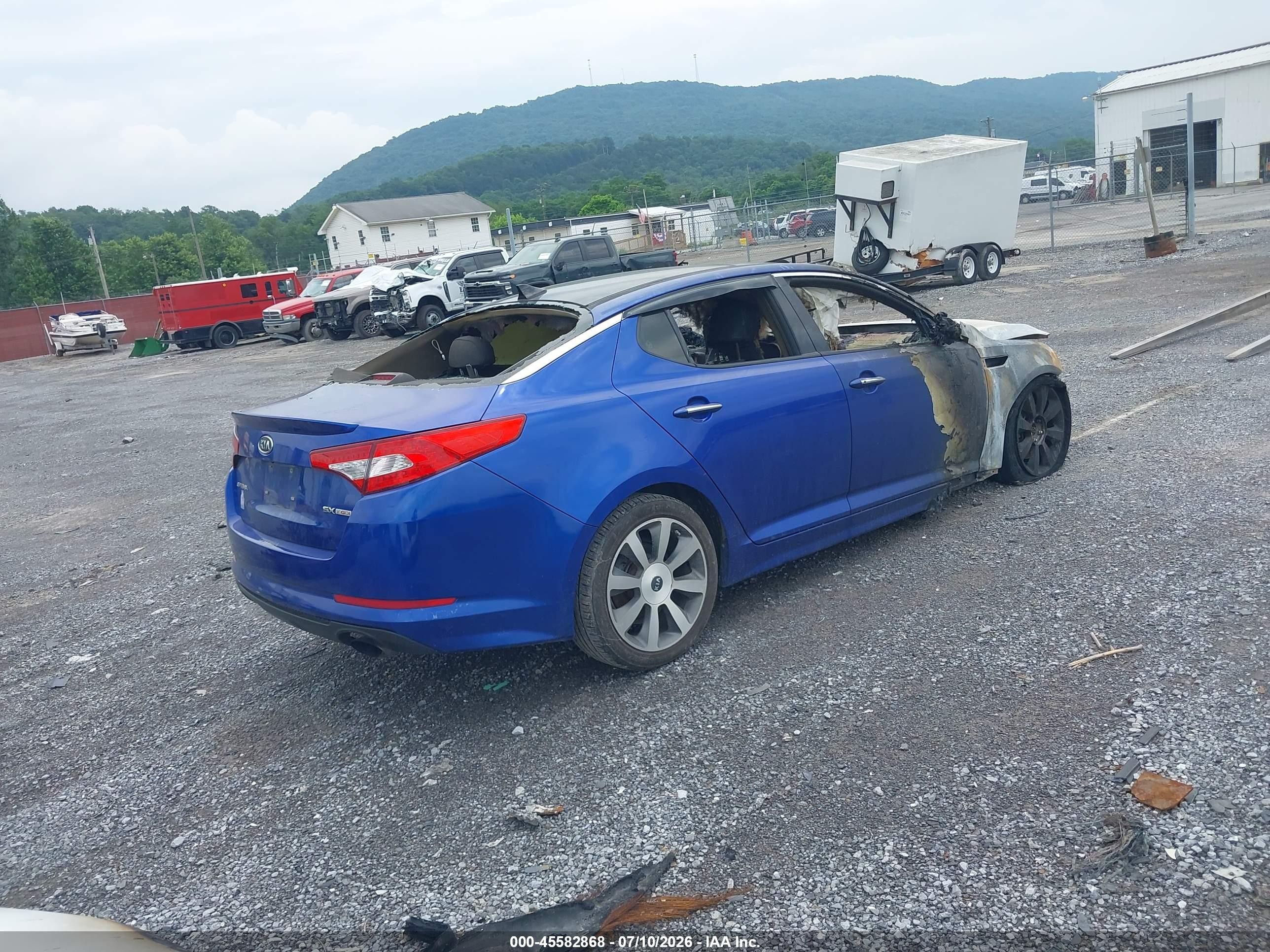 2012 Kia Optima Sx Blue vin: 5XXGR4A66CG078090