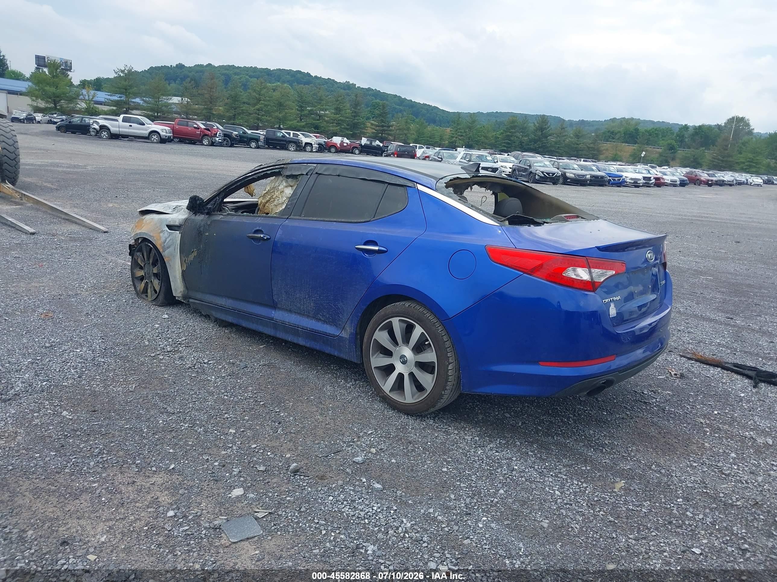 2012 Kia Optima Sx Blue vin: 5XXGR4A66CG078090