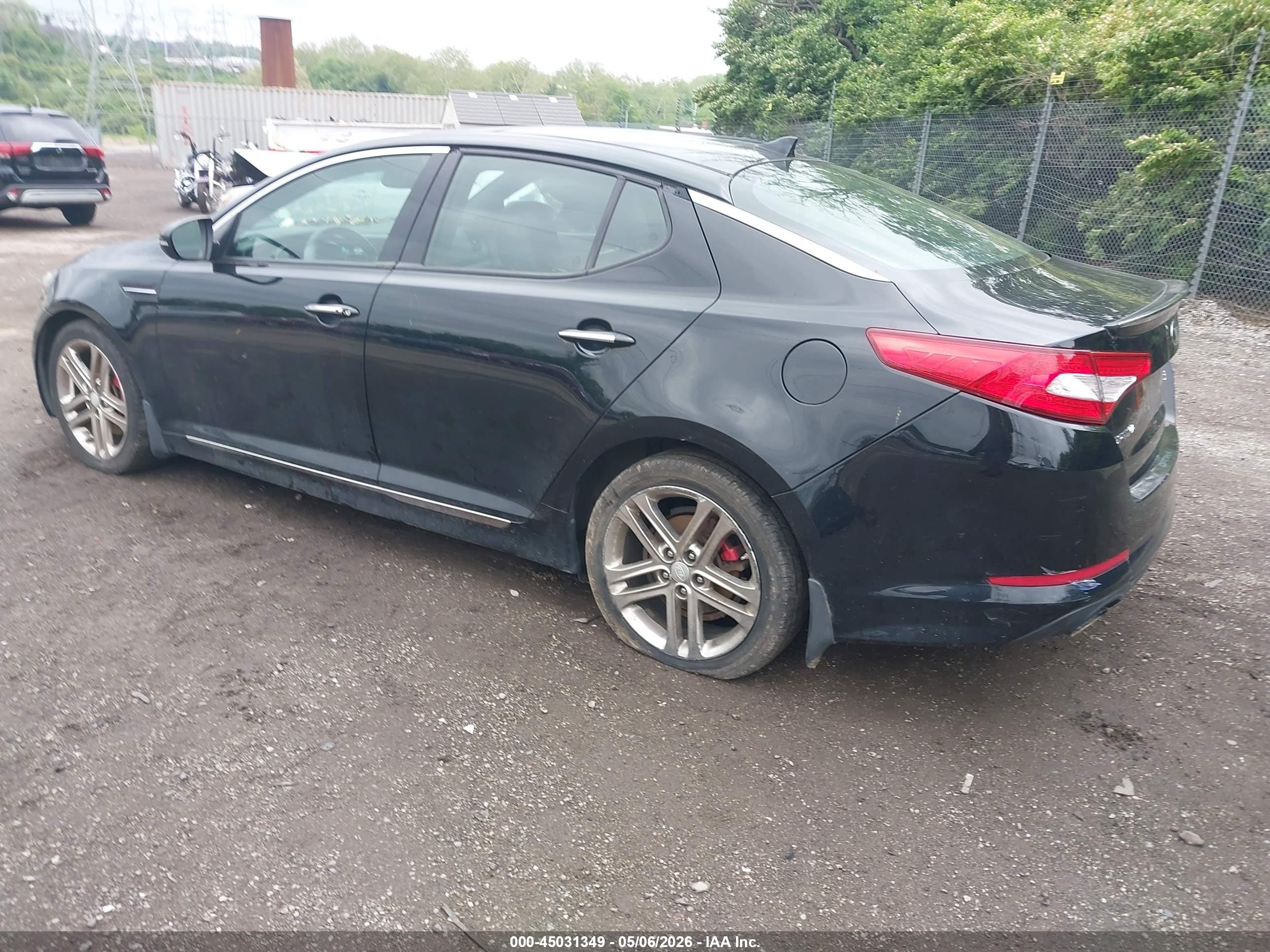 2013 Kia Optima Sx Black vin: 5XXGR4A66DG120940