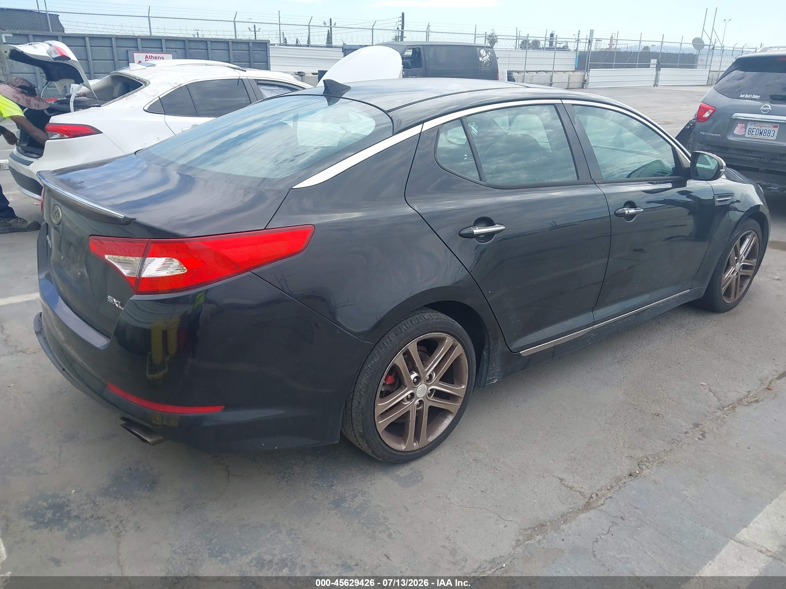 2013 Kia Optima Sx Черный vin: 5XXGR4A66DG205339