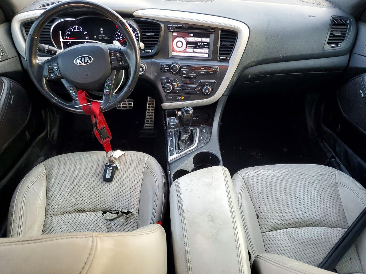 2013 Kia Optima Sx White vin: 5XXGR4A66DG206586