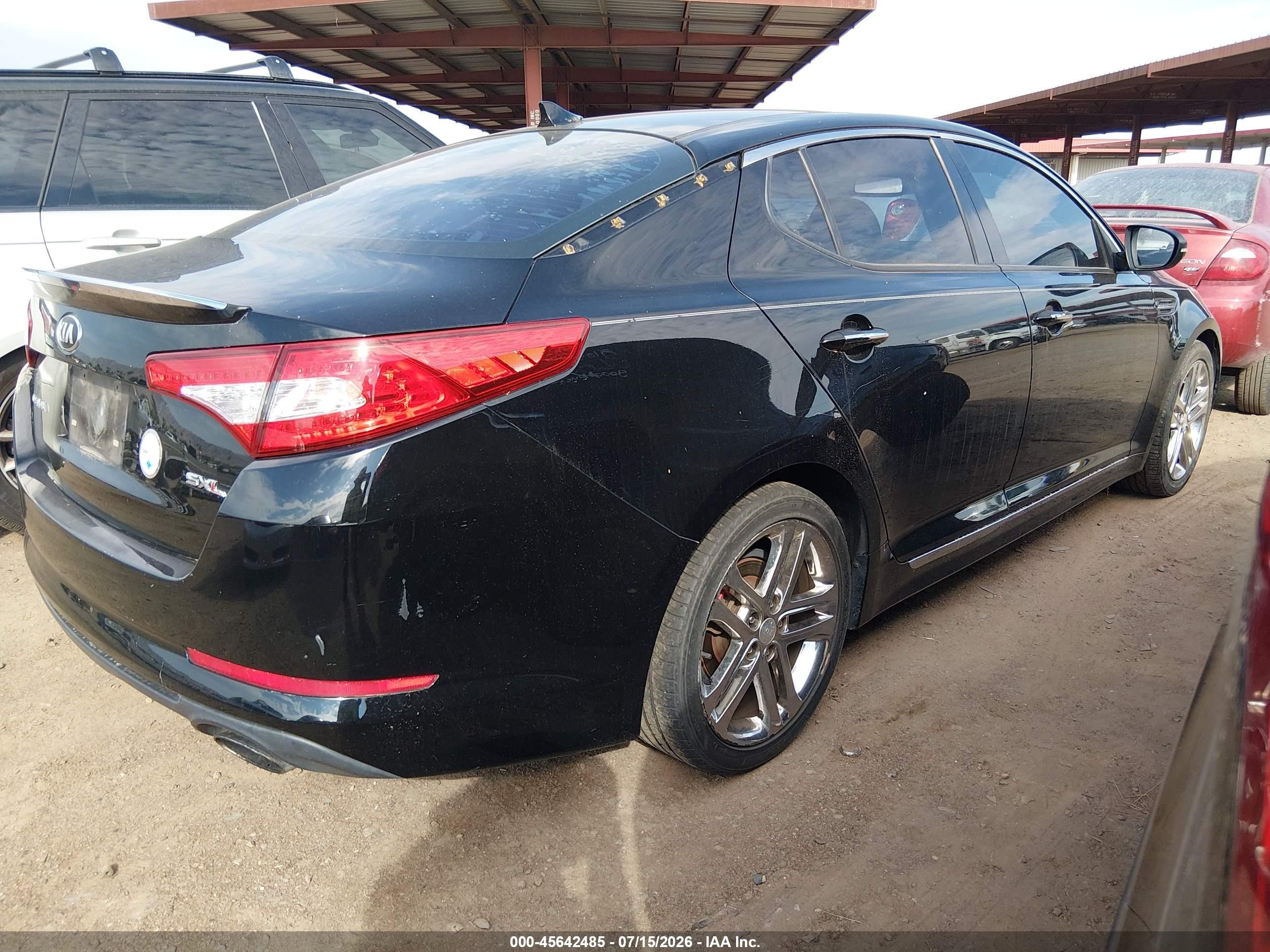 2013 Kia Optima Sx Black vin: 5XXGR4A66DG232346