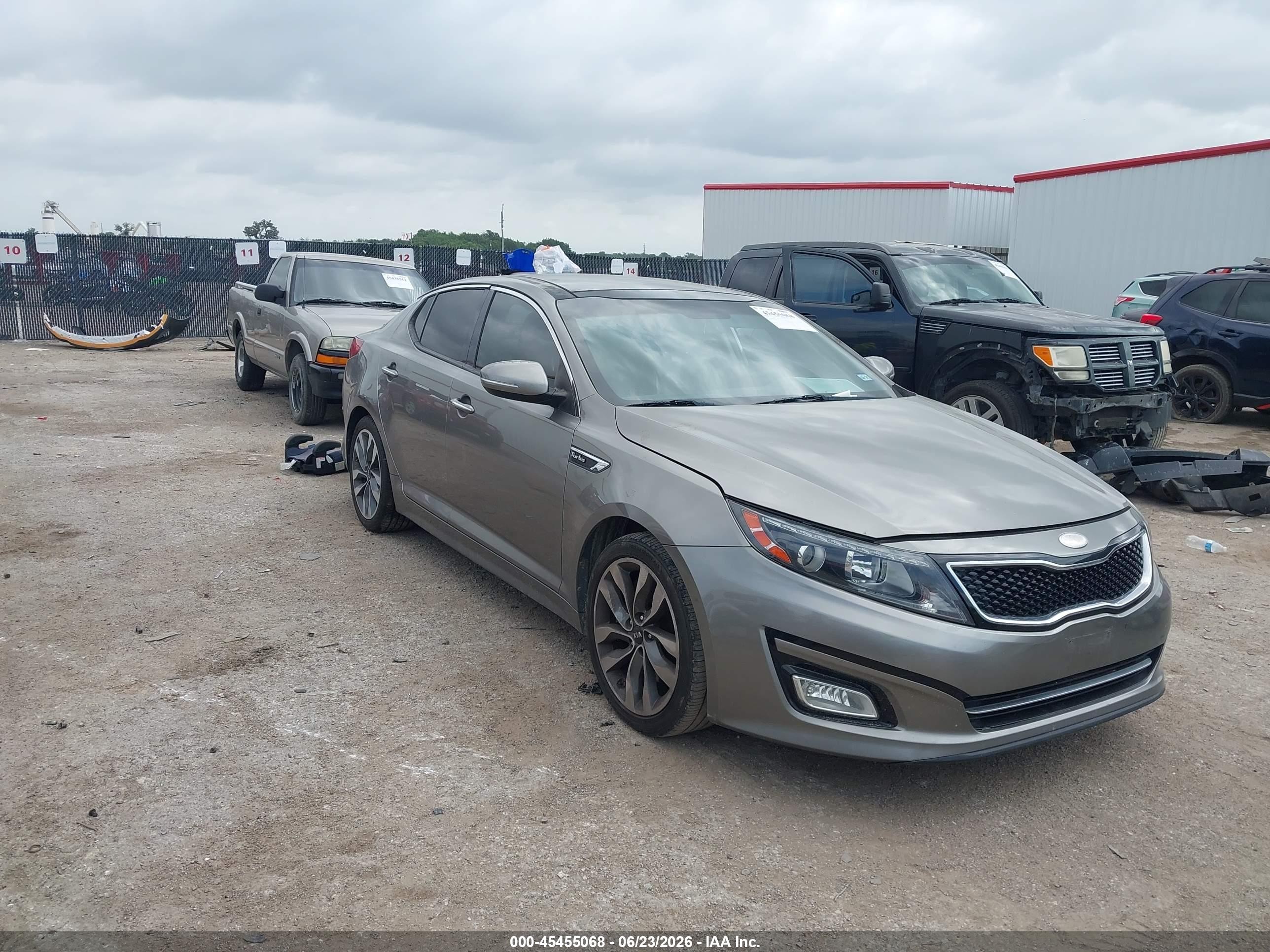 2014 Kia Optima Sx Turbo Gray vin: 5XXGR4A66EG259869