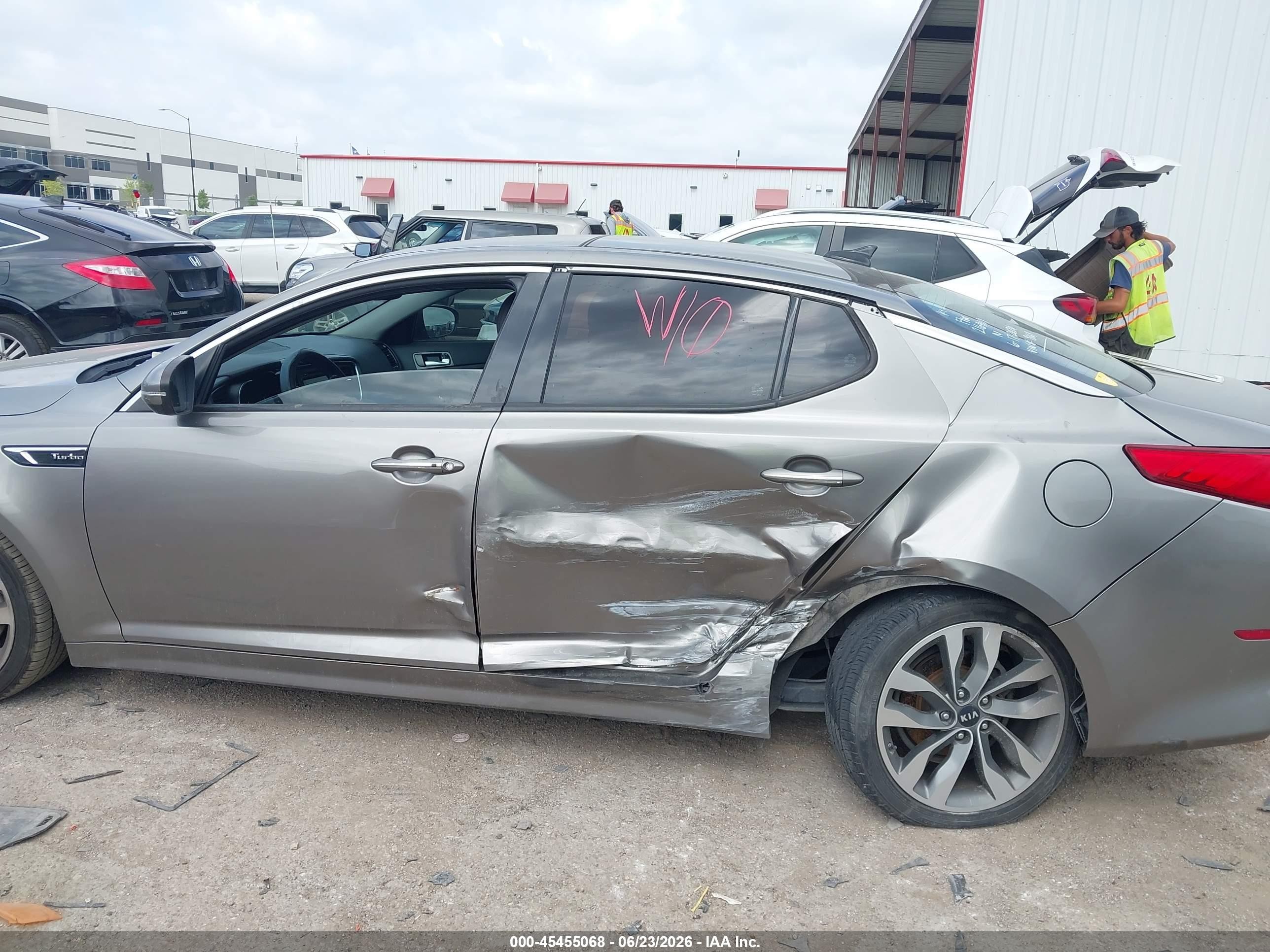 2014 Kia Optima Sx Turbo Серый vin: 5XXGR4A66EG259869