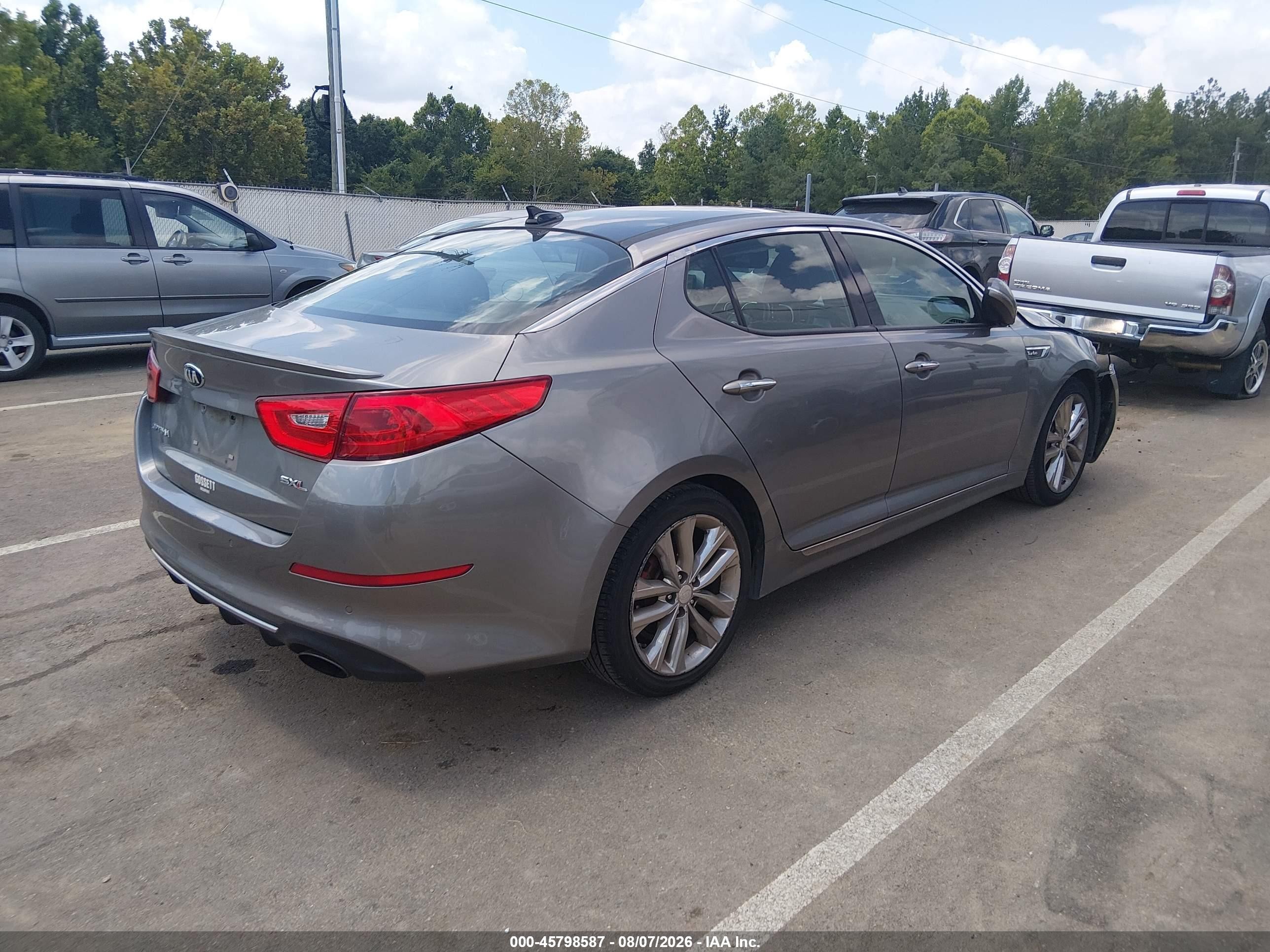 2014 Kia Optima Sxl Turbo Gray vin: 5XXGR4A66EG306429