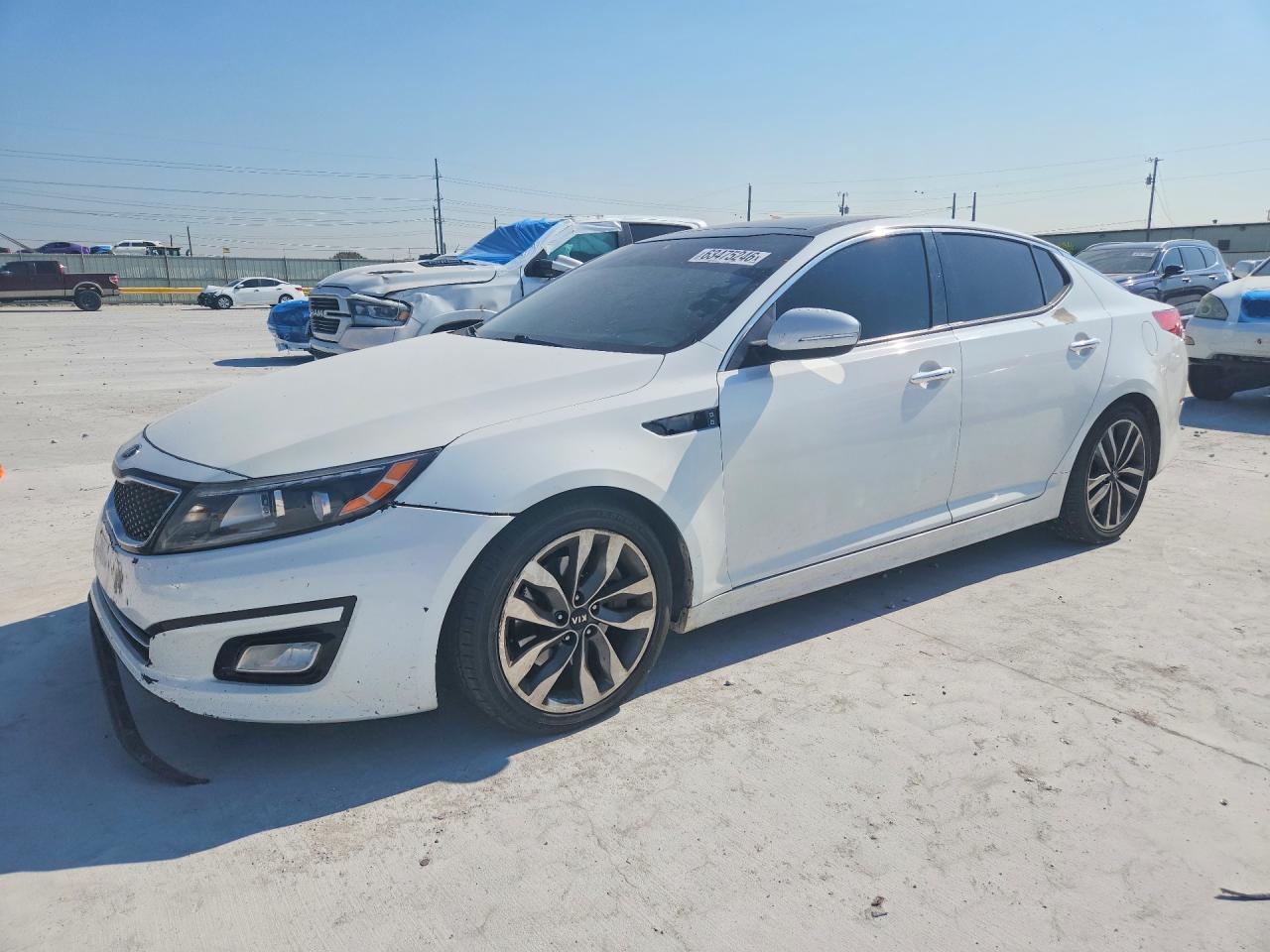 2015 Kia Optima Sx White vin: 5XXGR4A66FG363585