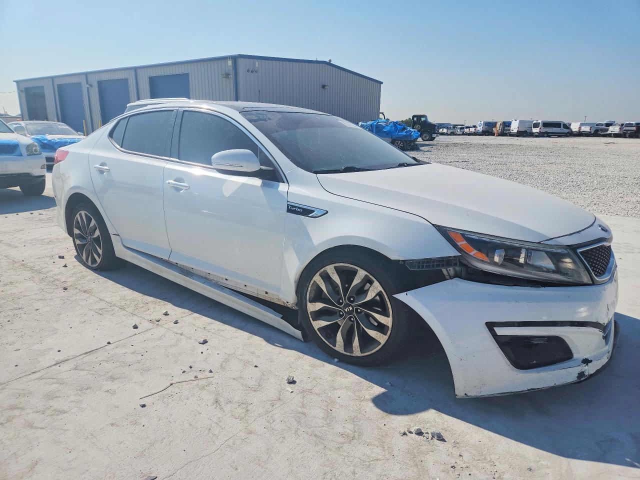 2015 Kia Optima Sx White vin: 5XXGR4A66FG363585