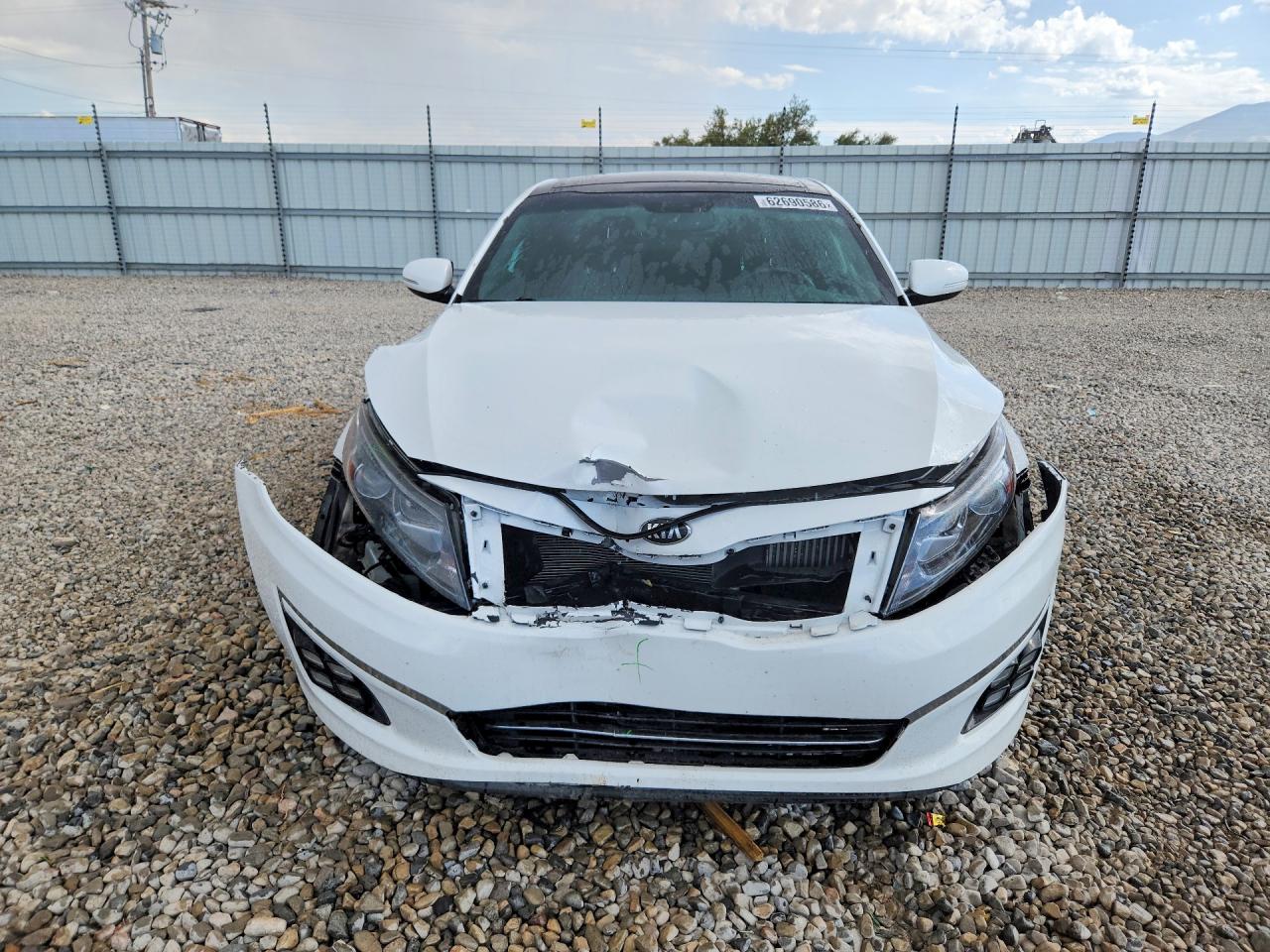 2015 Kia Optima Sx White vin: 5XXGR4A66FG445865