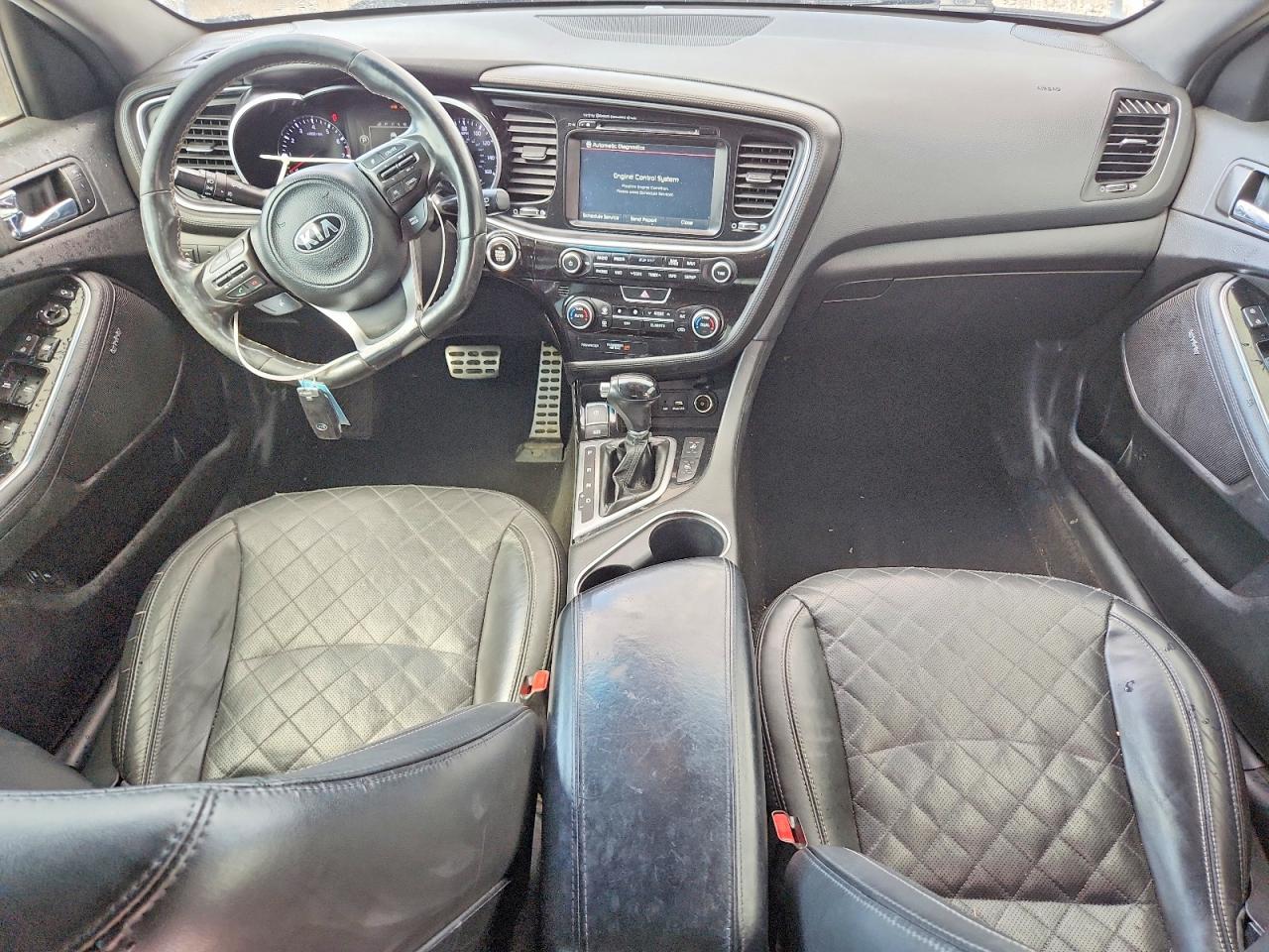 2015 Kia Optima Sx White vin: 5XXGR4A66FG445865