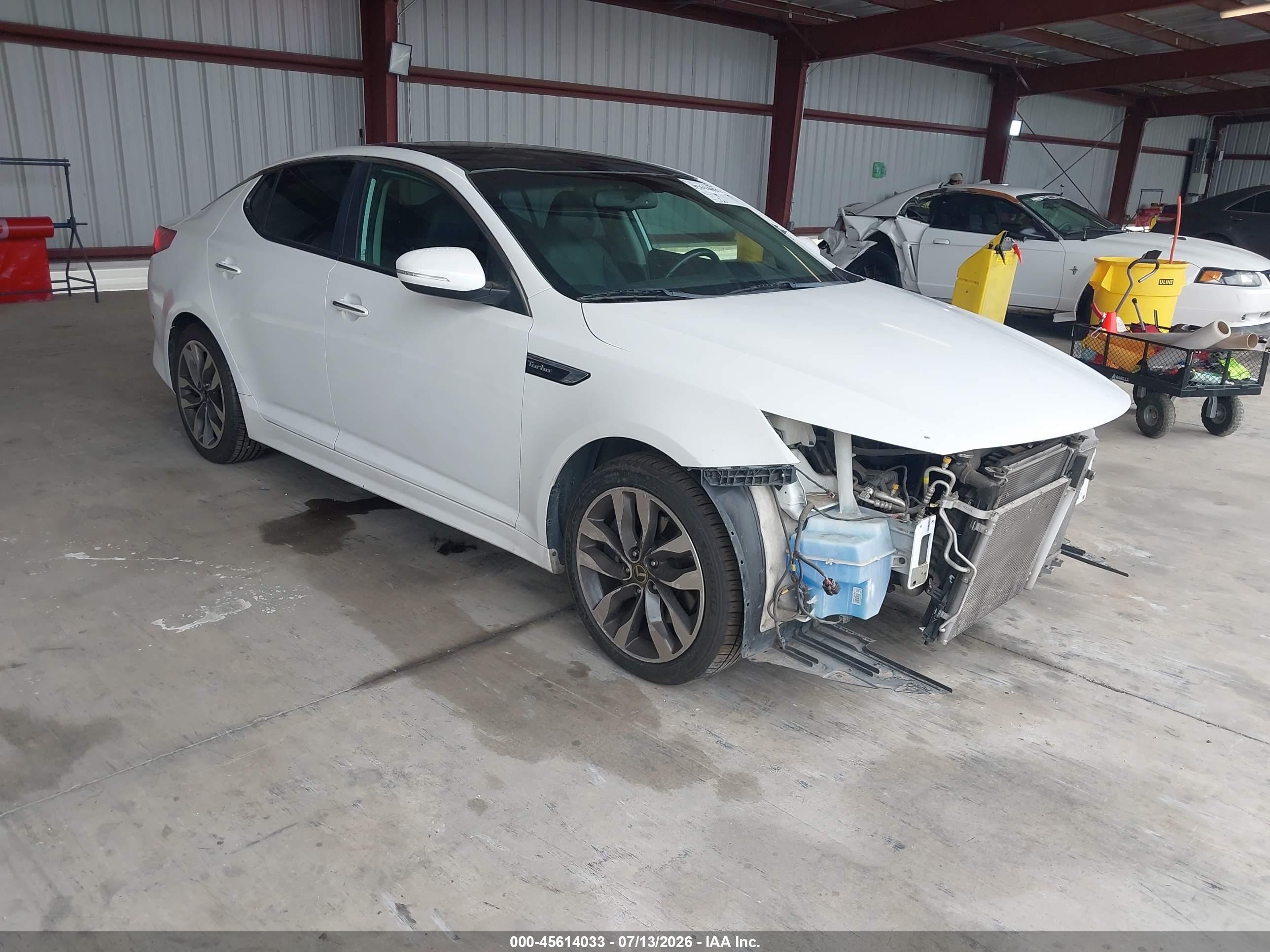 2015 Kia Optima Sx Turbo Белый vin: 5XXGR4A66FG490529