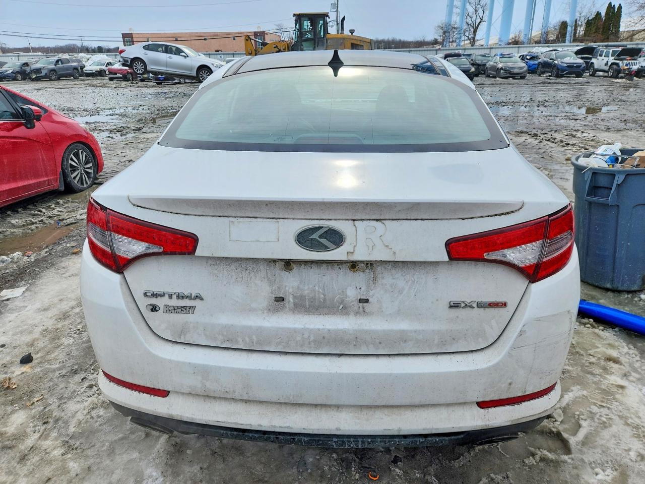 2012 Kia Optima Sx White vin: 5XXGR4A67CG008971