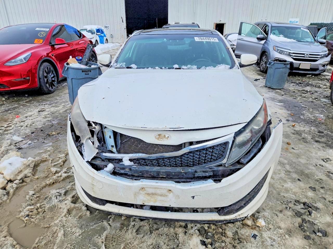 2012 Kia Optima Sx White vin: 5XXGR4A67CG008971