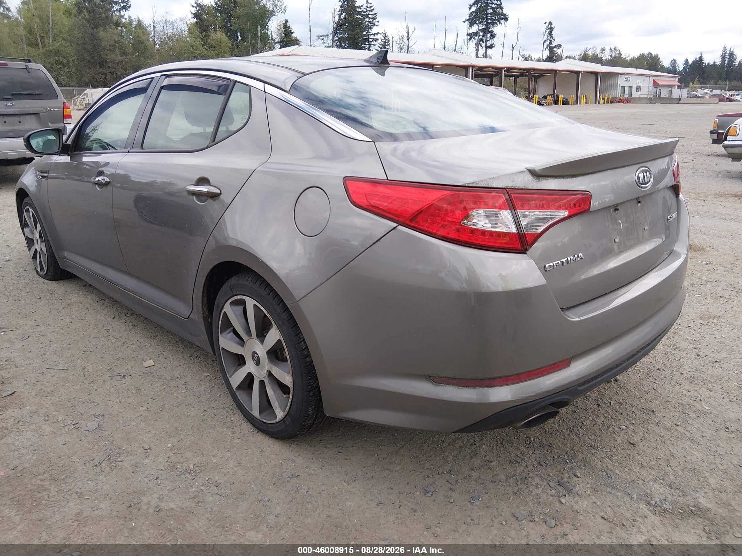 2012 Kia Optima Sx Gray vin: 5XXGR4A67CG065834