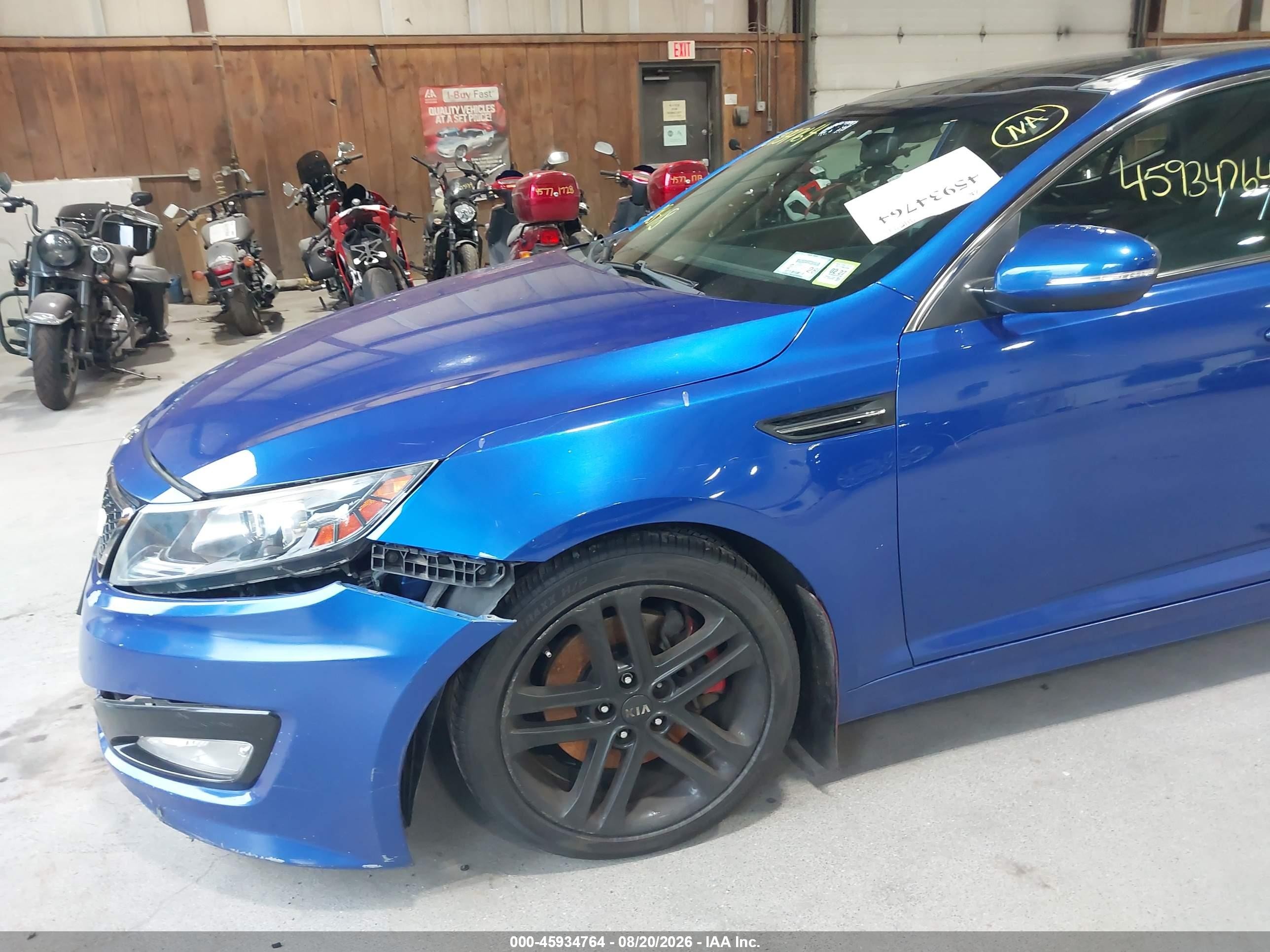 2012 Kia Optima Sx Blue vin: 5XXGR4A67CG079961
