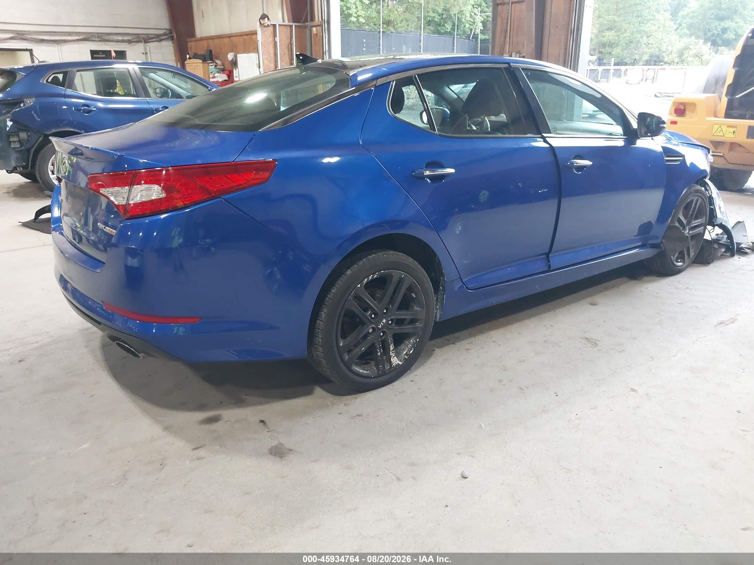 2012 Kia Optima Sx Blue vin: 5XXGR4A67CG079961