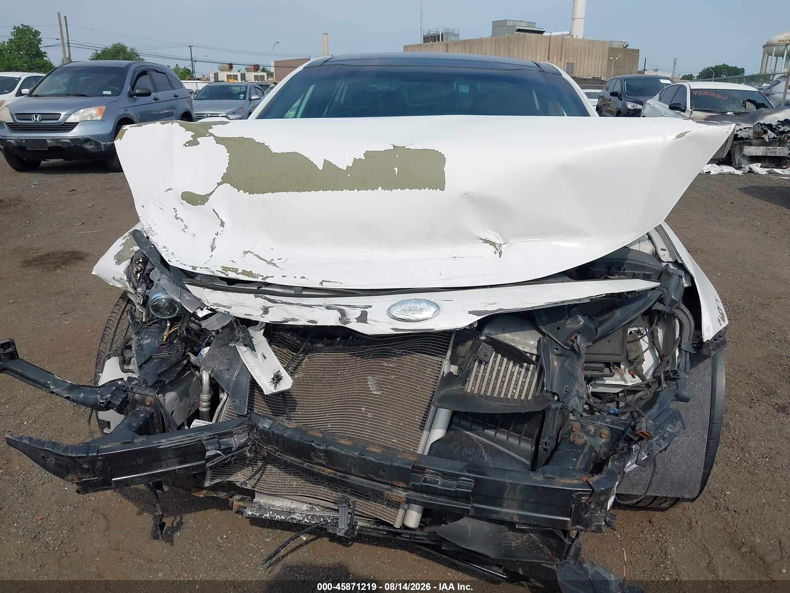 2013 Kia Optima Sx White vin: 5XXGR4A67DG093618