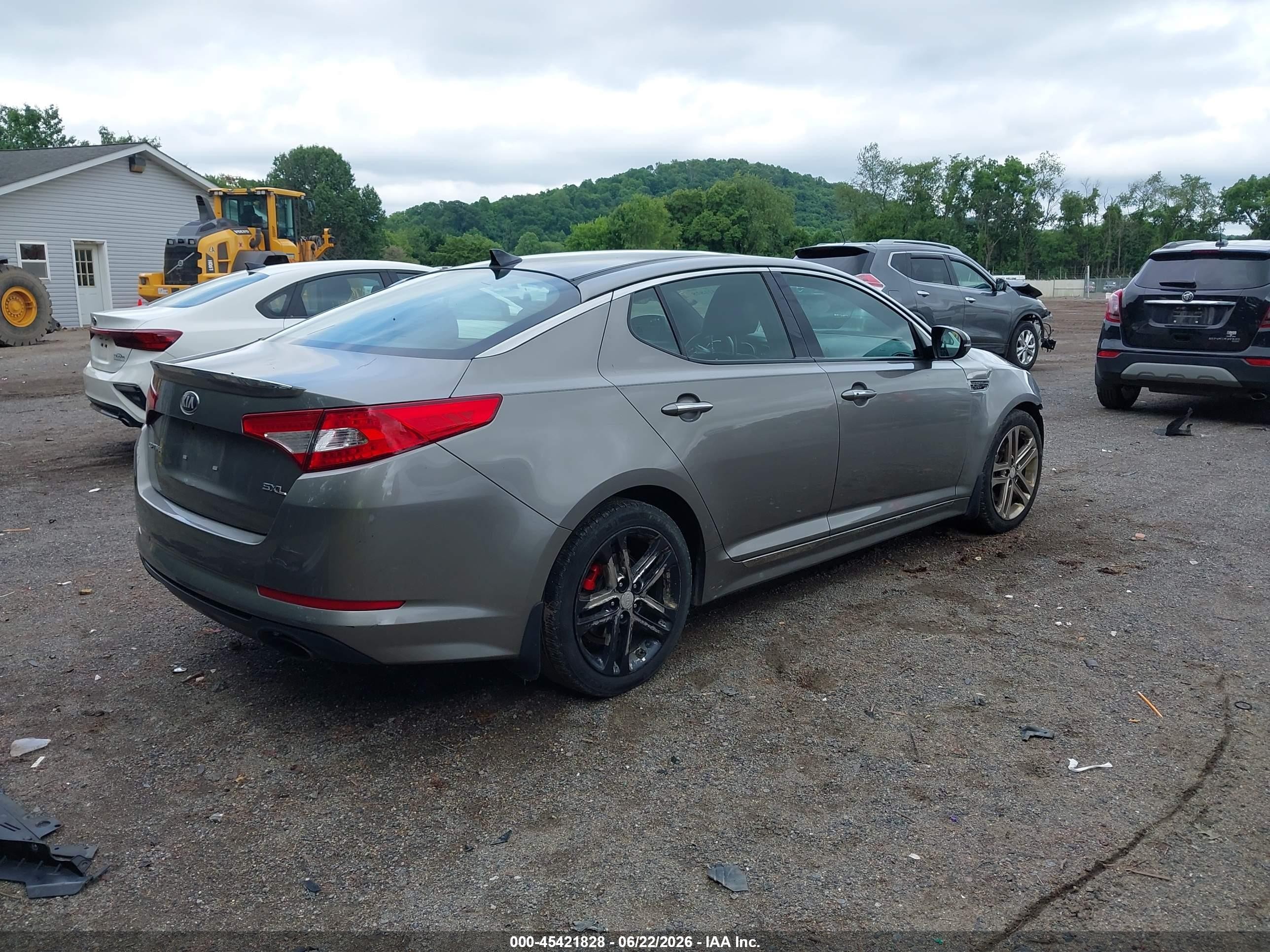 2013 Kia Optima Sx Gray vin: 5XXGR4A67DG149511