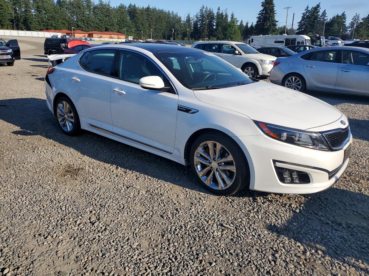 2014 Kia Optima Sx White vin: 5XXGR4A67EG280407