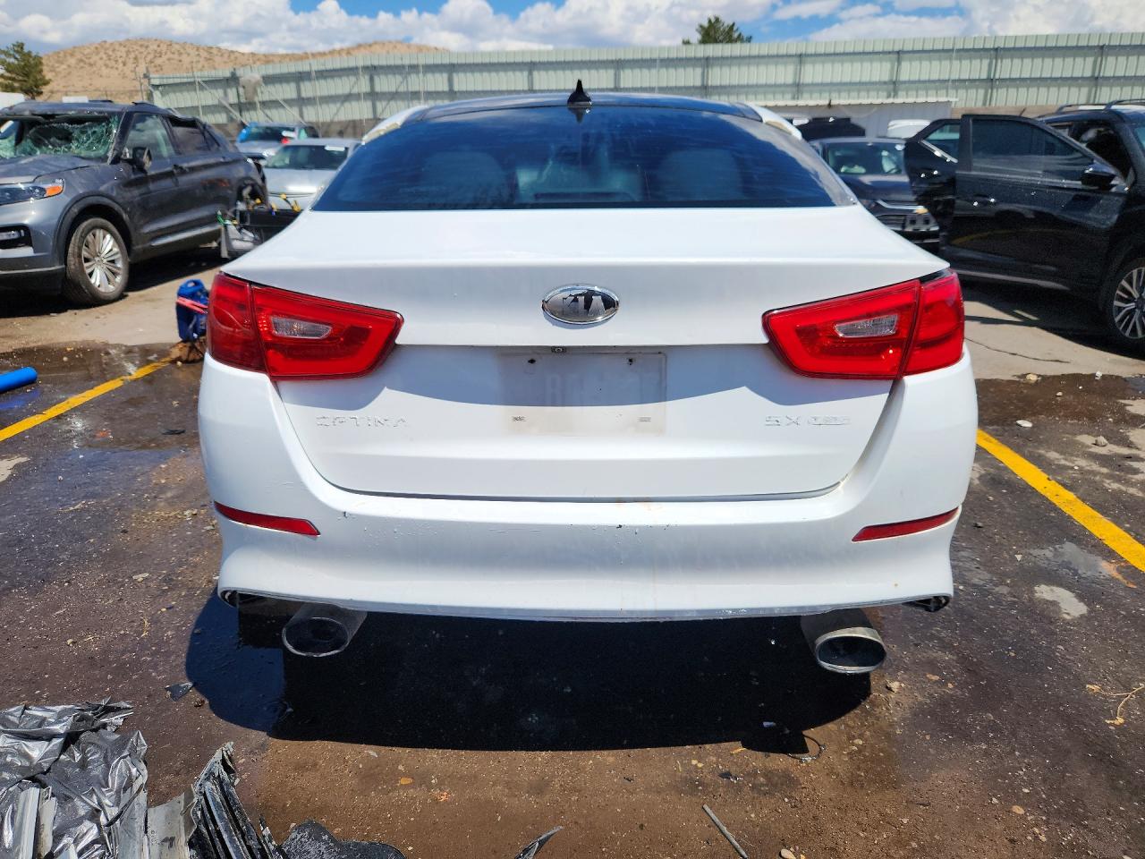 2014 Kia Optima Sx White vin: 5XXGR4A67EG283727