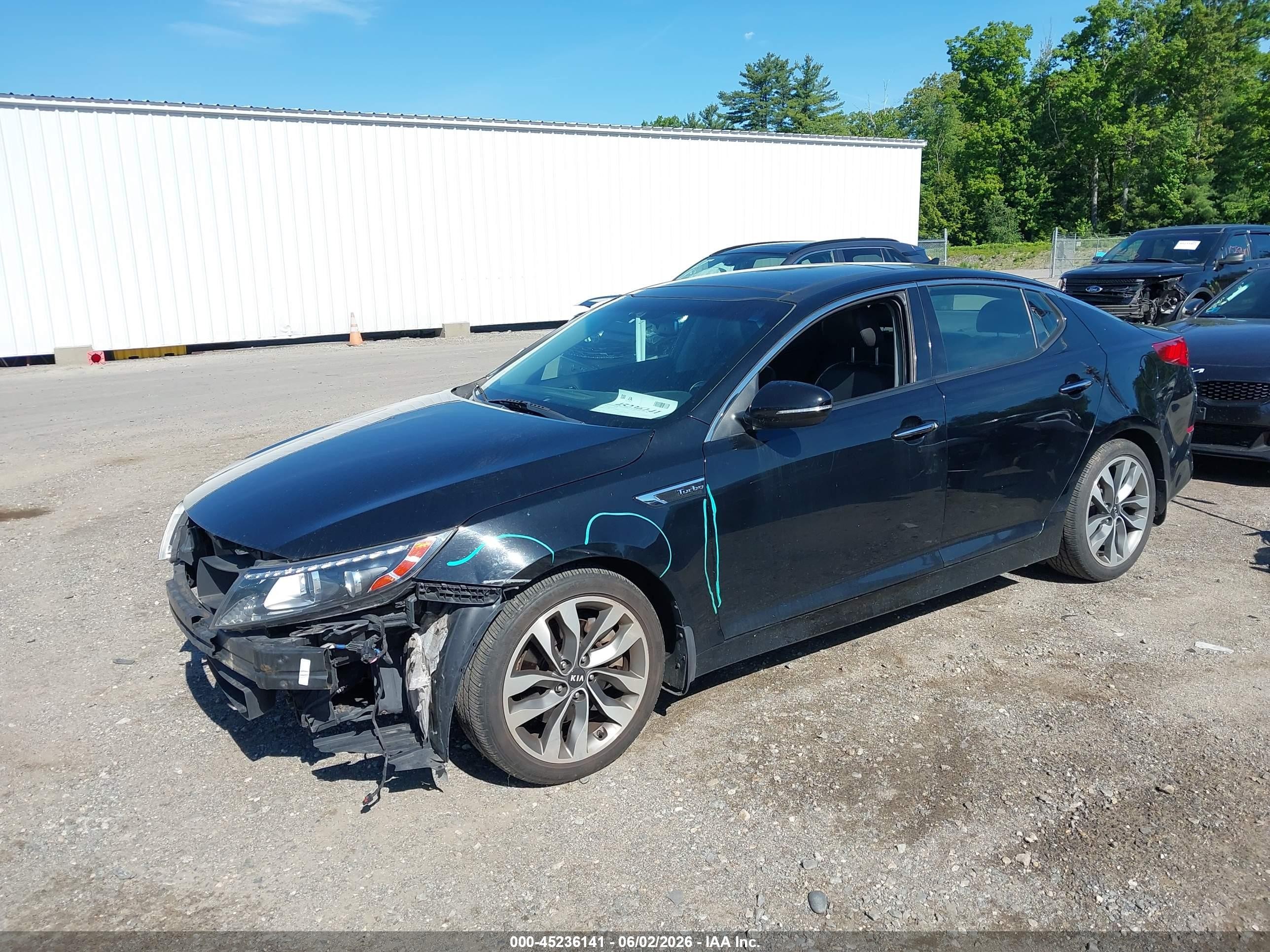 2015 Kia Optima Sx Turbo Black vin: 5XXGR4A67FG361277