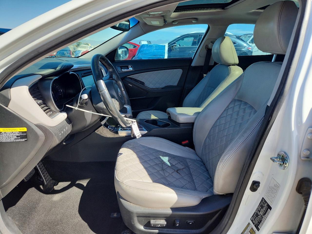 2015 Kia Optima Sxl Turbo Белый vin: 5XXGR4A67FG364695