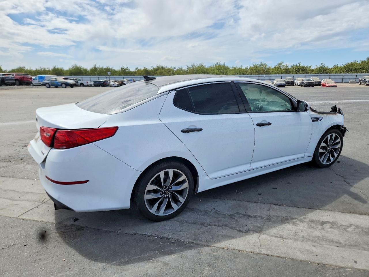 2015 Kia Optima Sx White vin: 5XXGR4A67FG365913