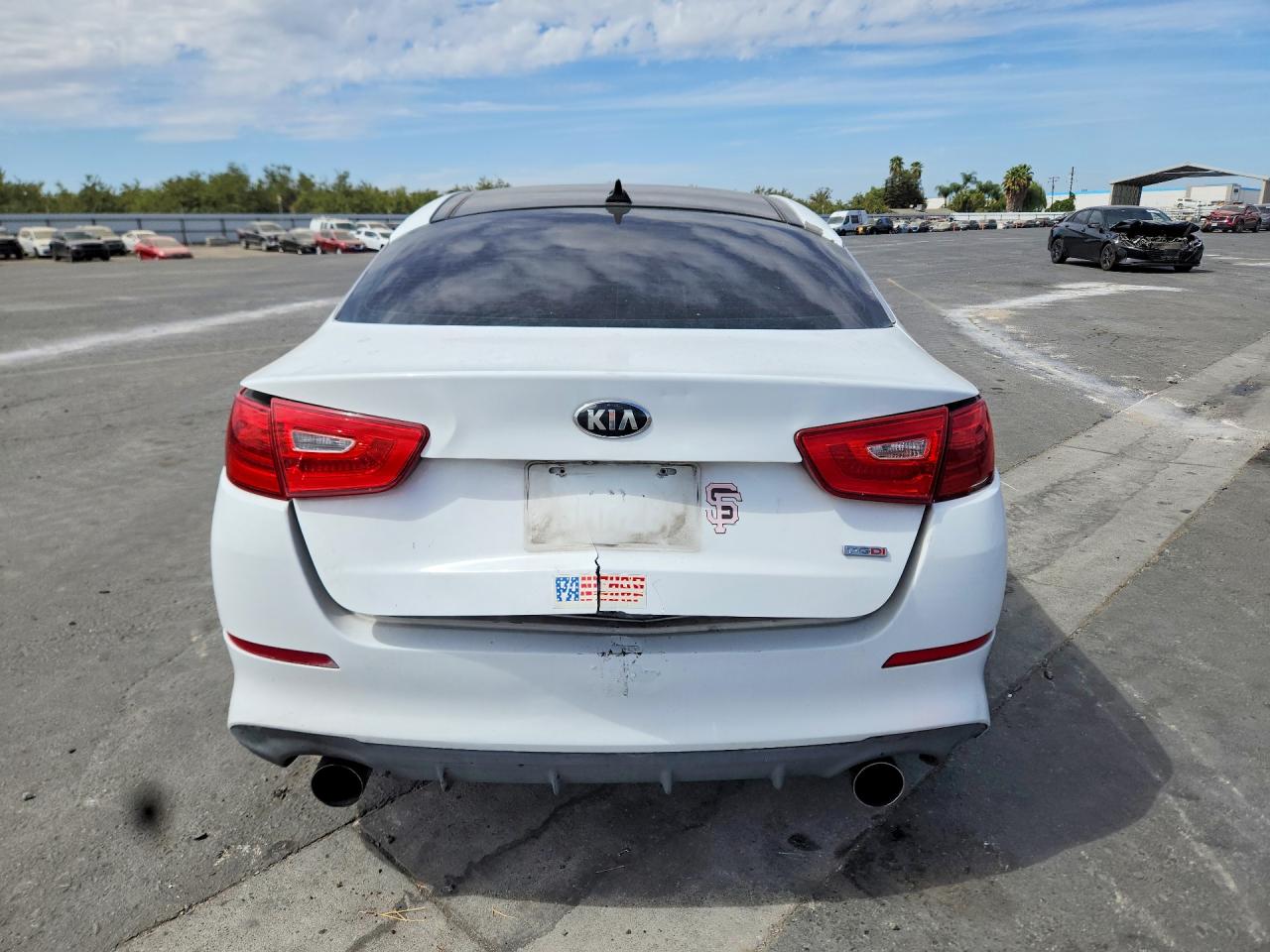 2015 Kia Optima Sx White vin: 5XXGR4A67FG365913