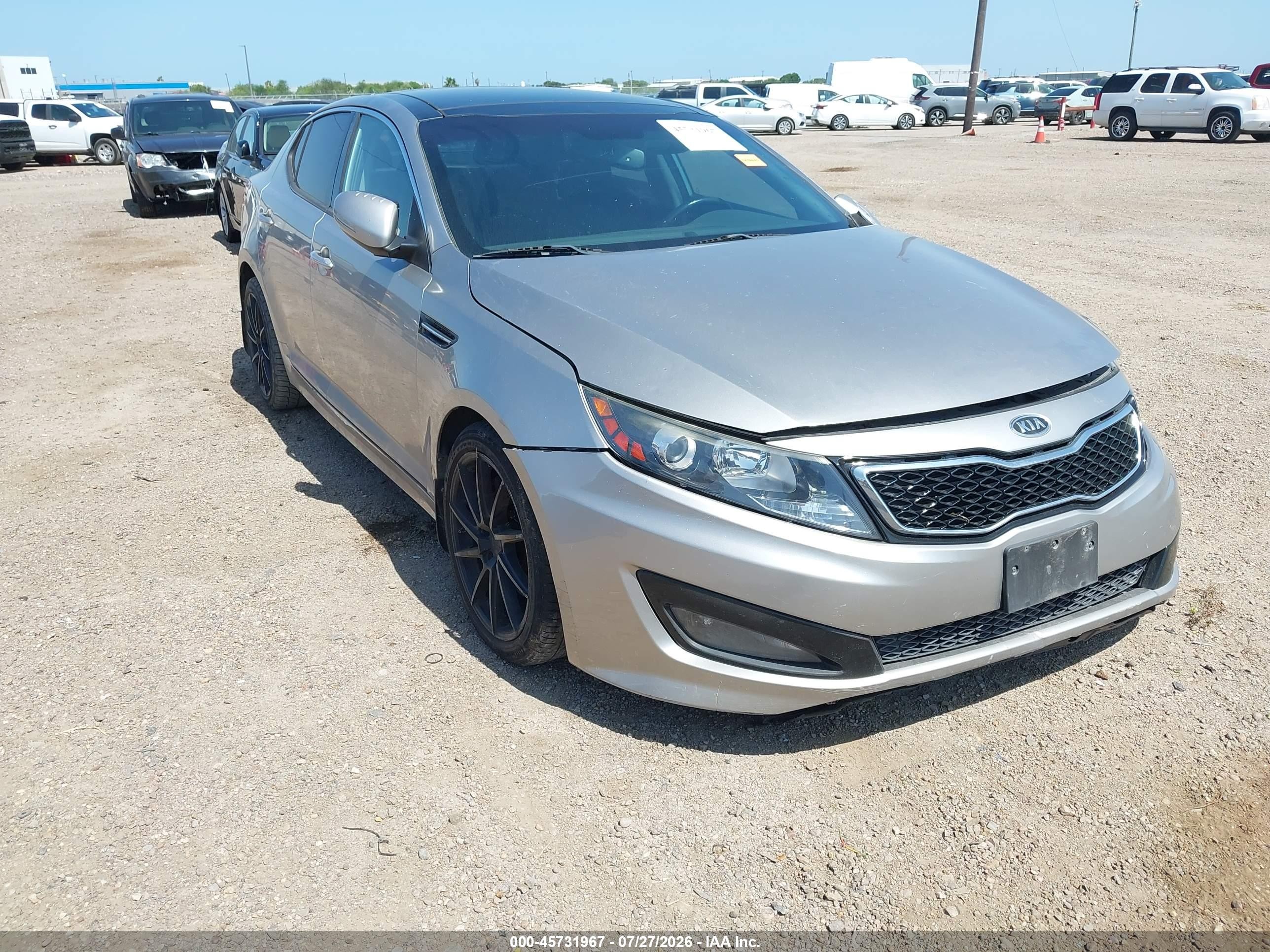 2012 Kia Optima Sx Silver vin: 5XXGR4A68CG075241