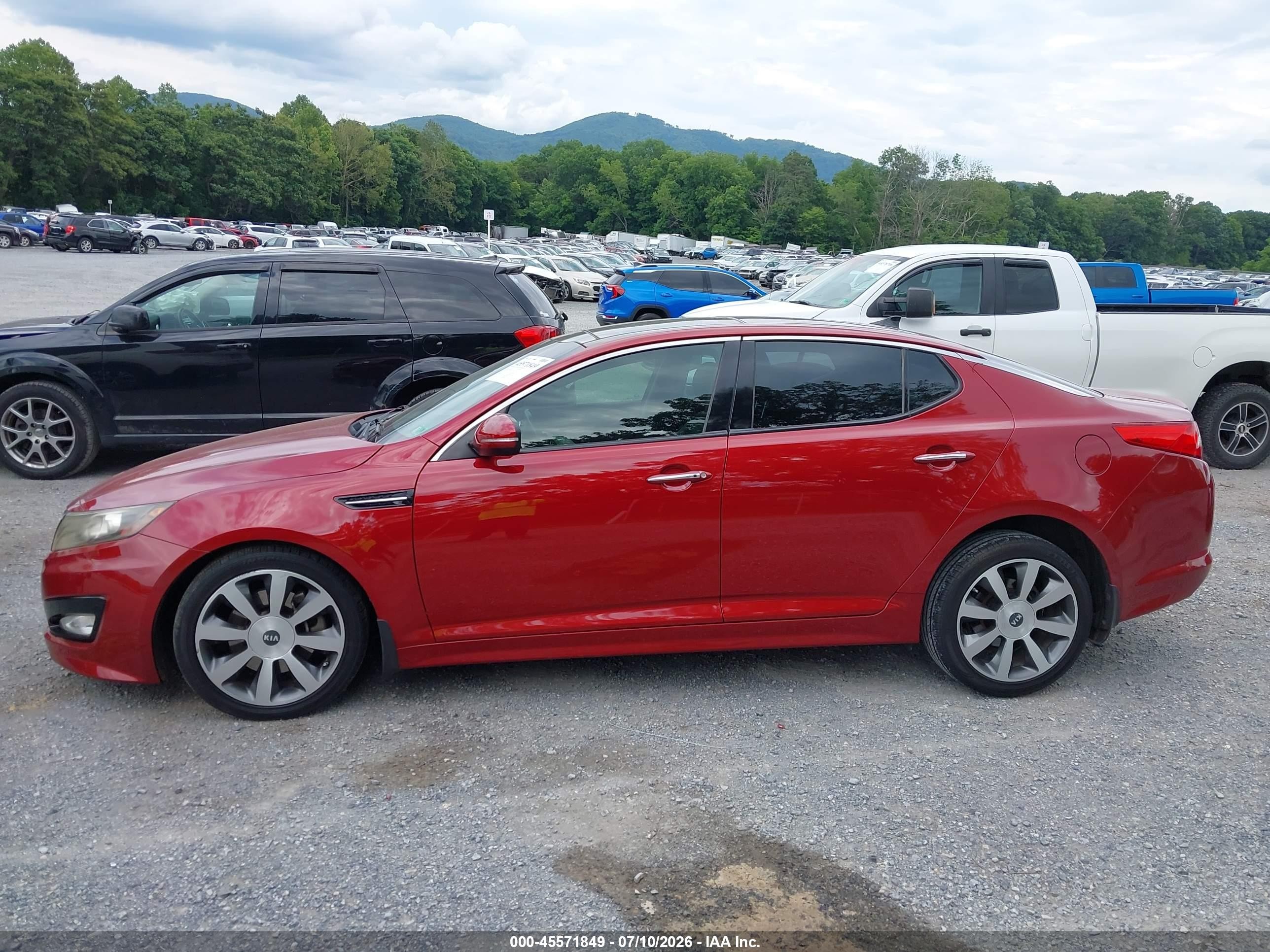 2012 Kia Optima Sx Красный vin: 5XXGR4A68CG087826