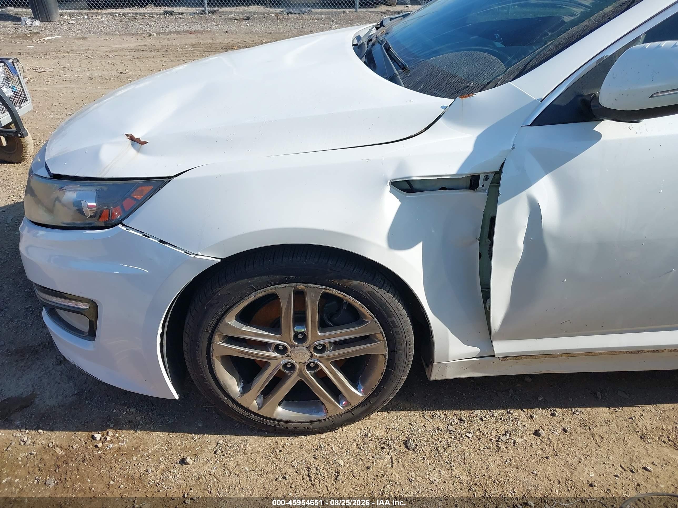 2013 Kia Optima Sx White vin: 5XXGR4A68DG093336