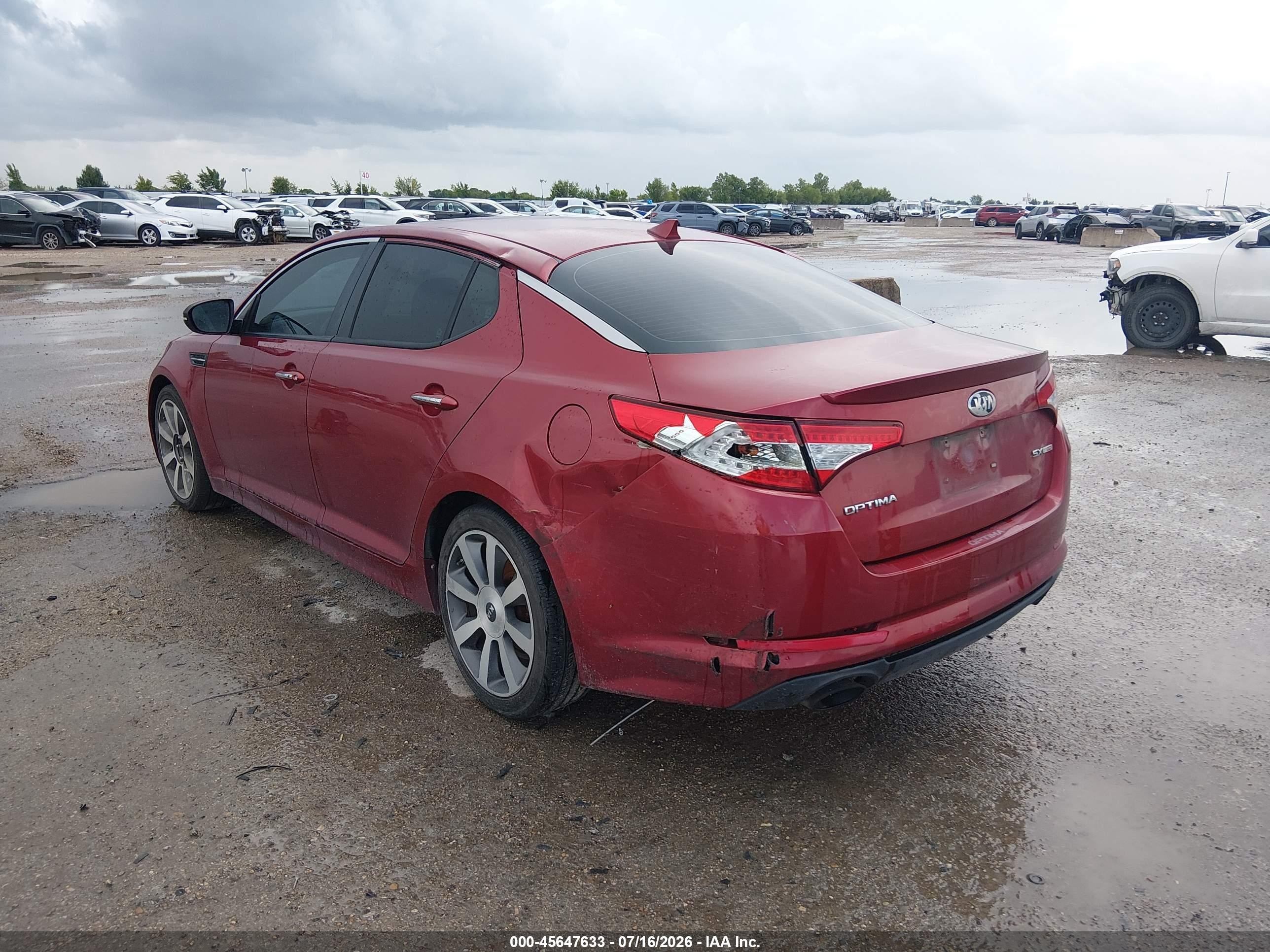 2013 Kia Optima Sx Red vin: 5XXGR4A68DG109535