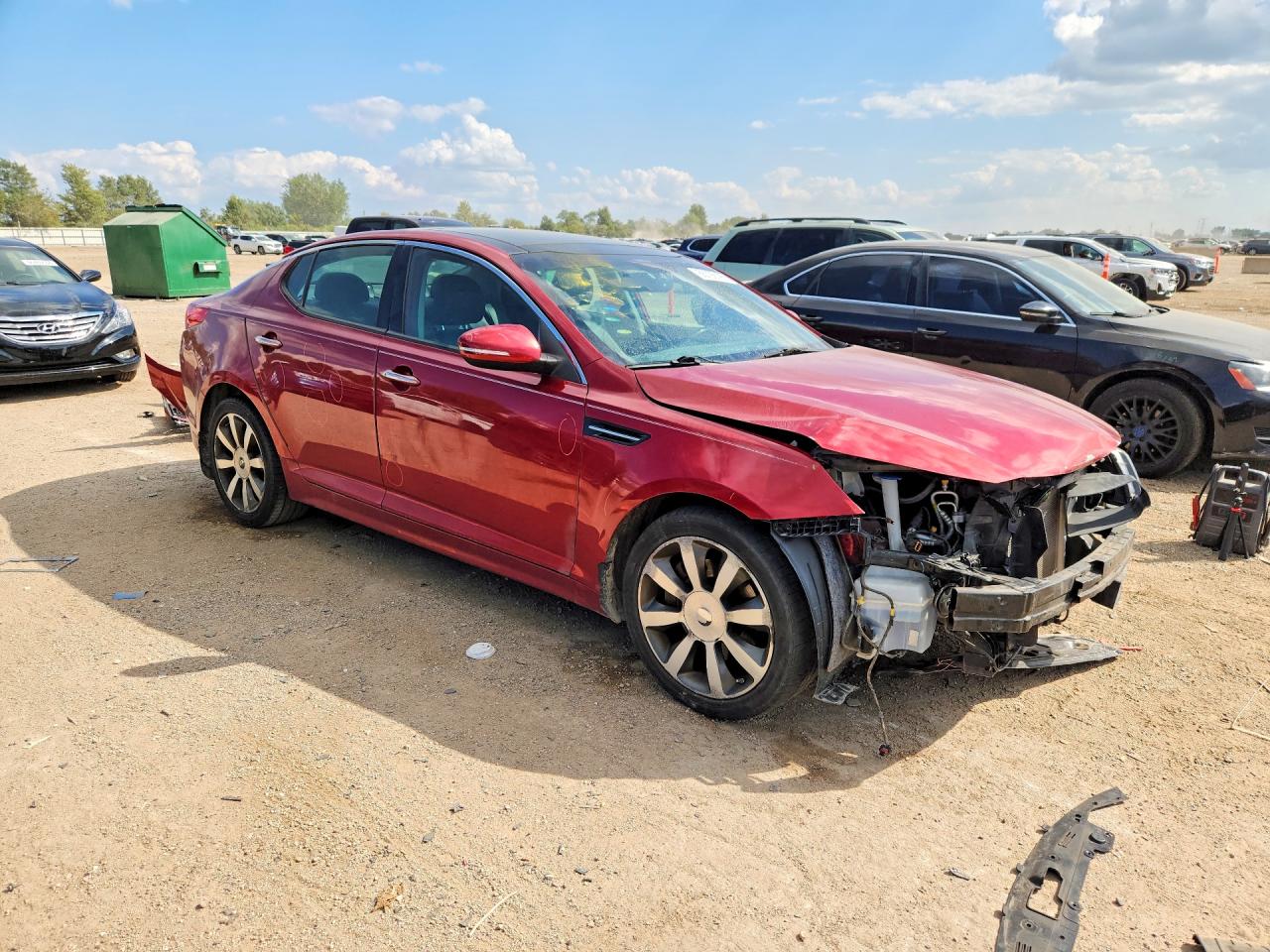 2013 Kia Optima Sx Burgundy vin: 5XXGR4A68DG136363