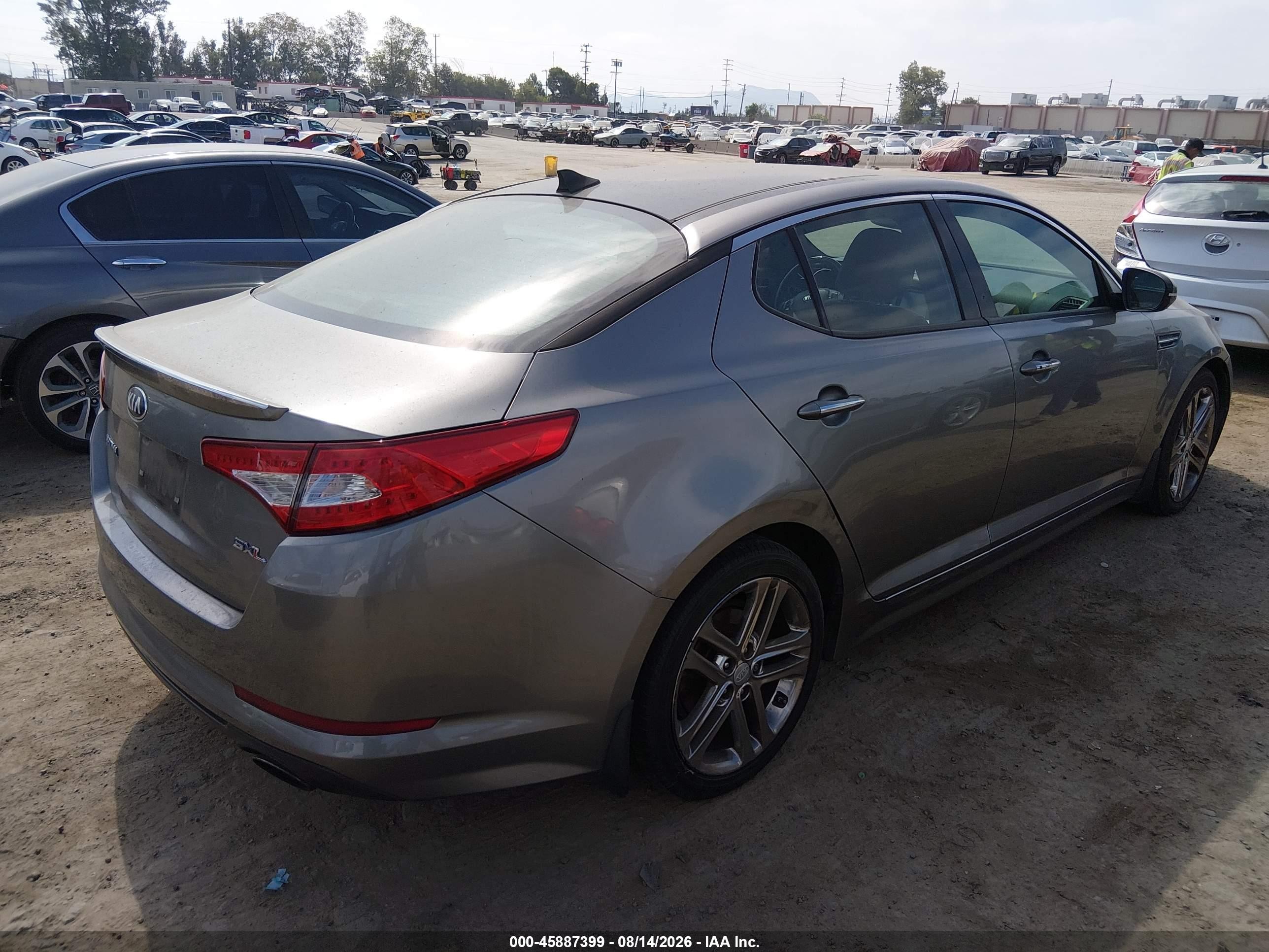 2013 Kia Optima Sx Gray vin: 5XXGR4A68DG166267