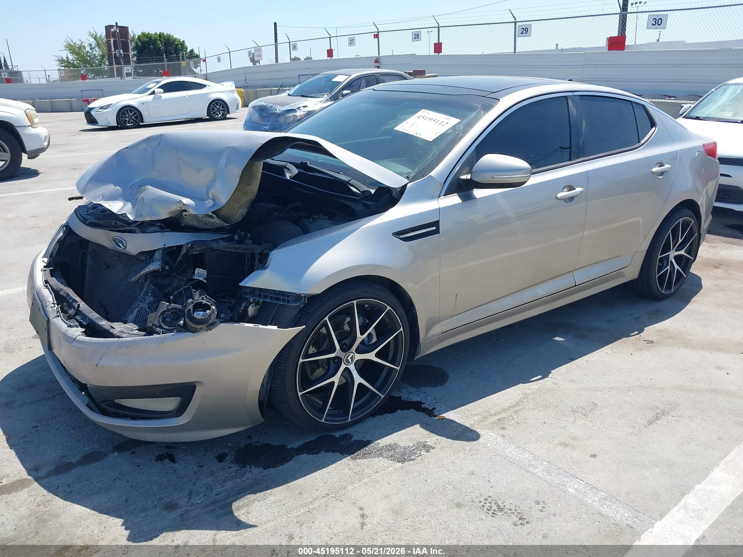 2013 Kia Optima Sx Серый vin: 5XXGR4A68DG181156