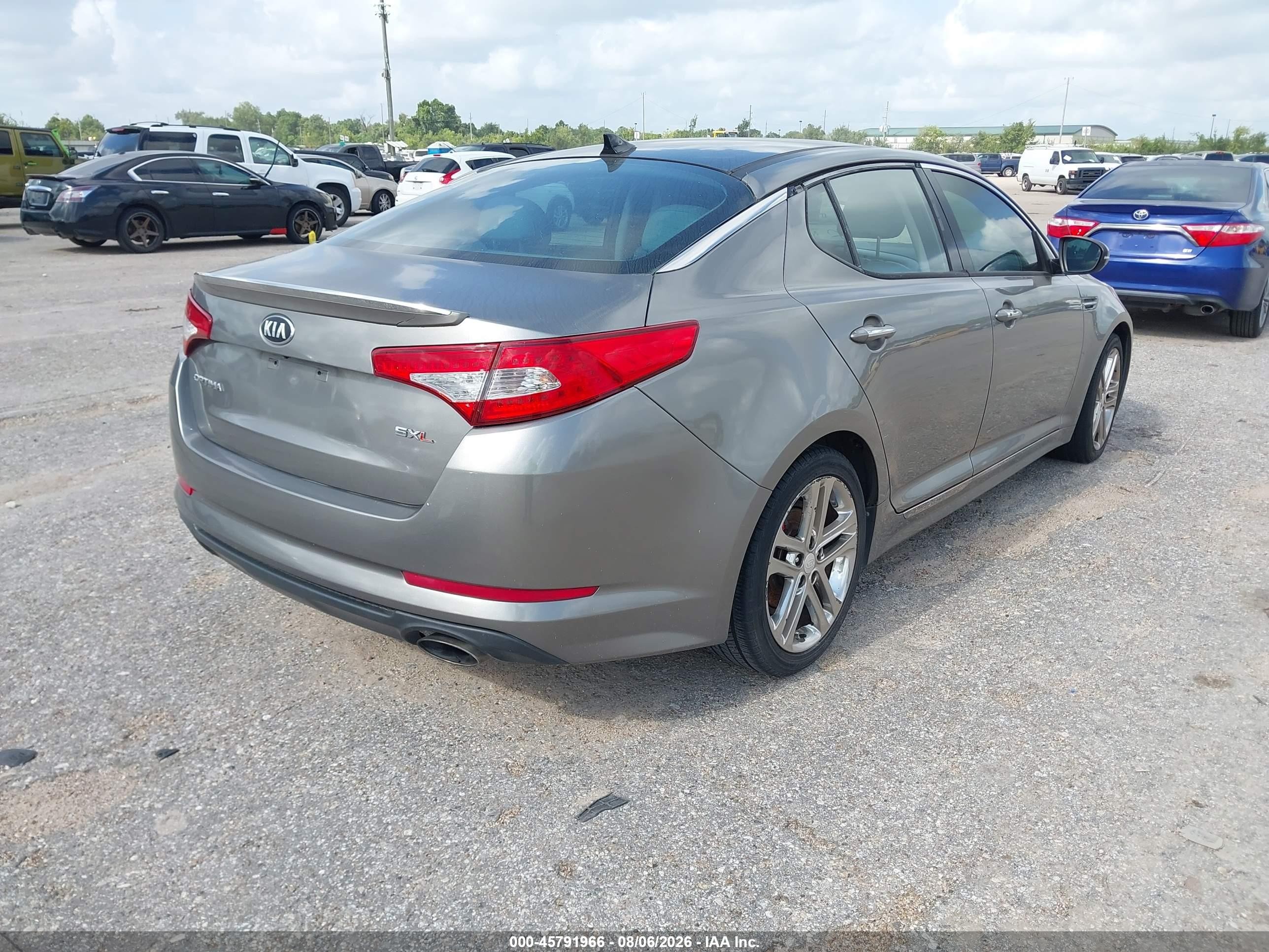 2013 Kia Optima Sx Серый vin: 5XXGR4A68DG227374
