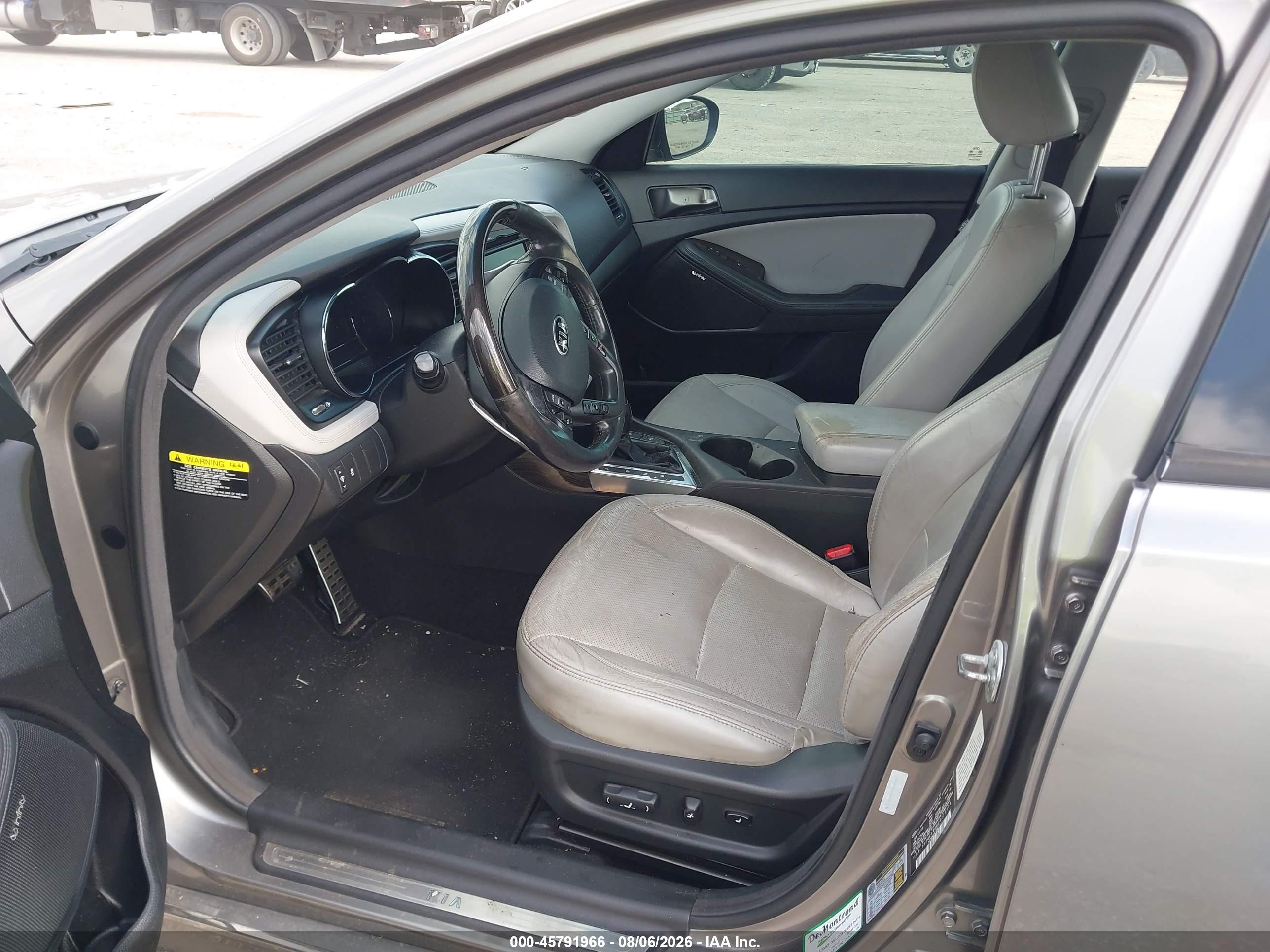 2013 Kia Optima Sx Серый vin: 5XXGR4A68DG227374
