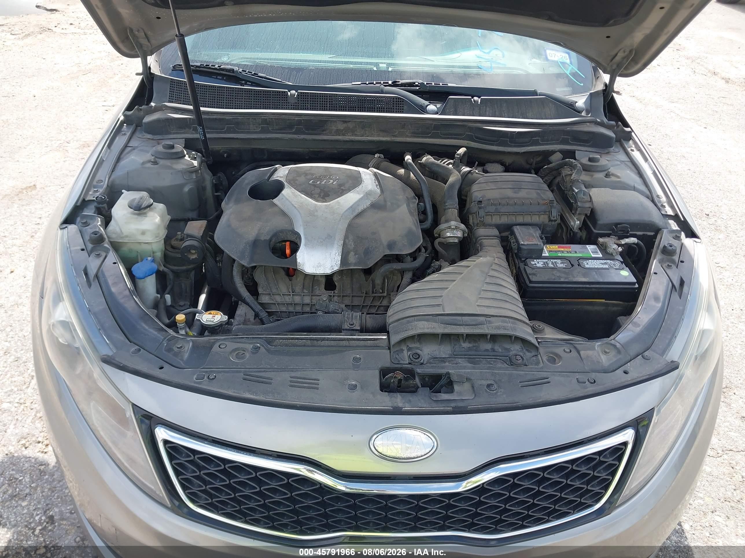 2013 Kia Optima Sx Серый vin: 5XXGR4A68DG227374